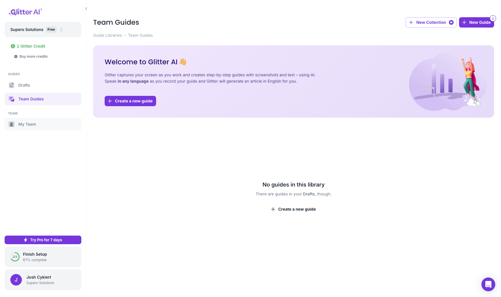 Step #4: Click on "My Team"