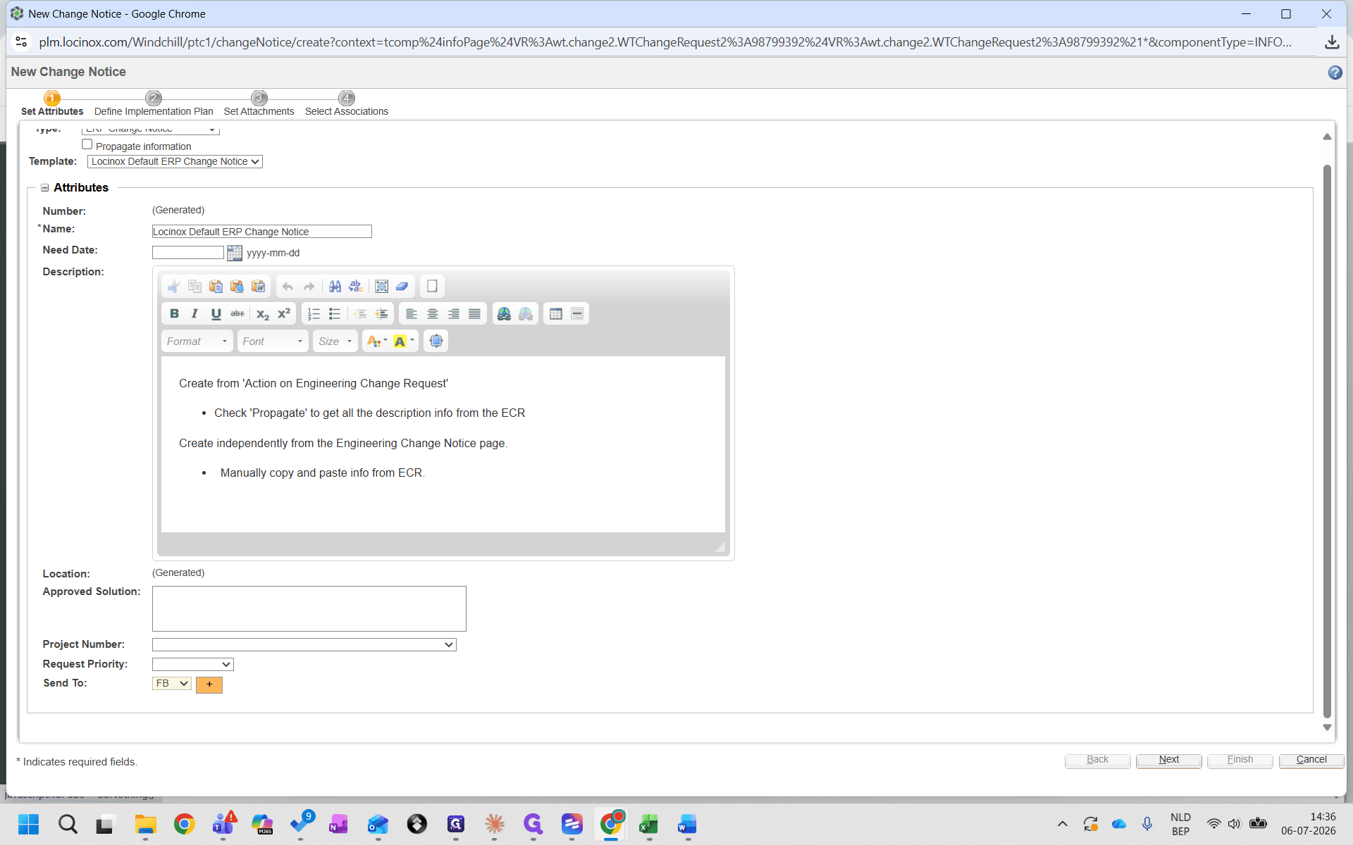 Step #18: Fill in the required metadata, including the Send To field.