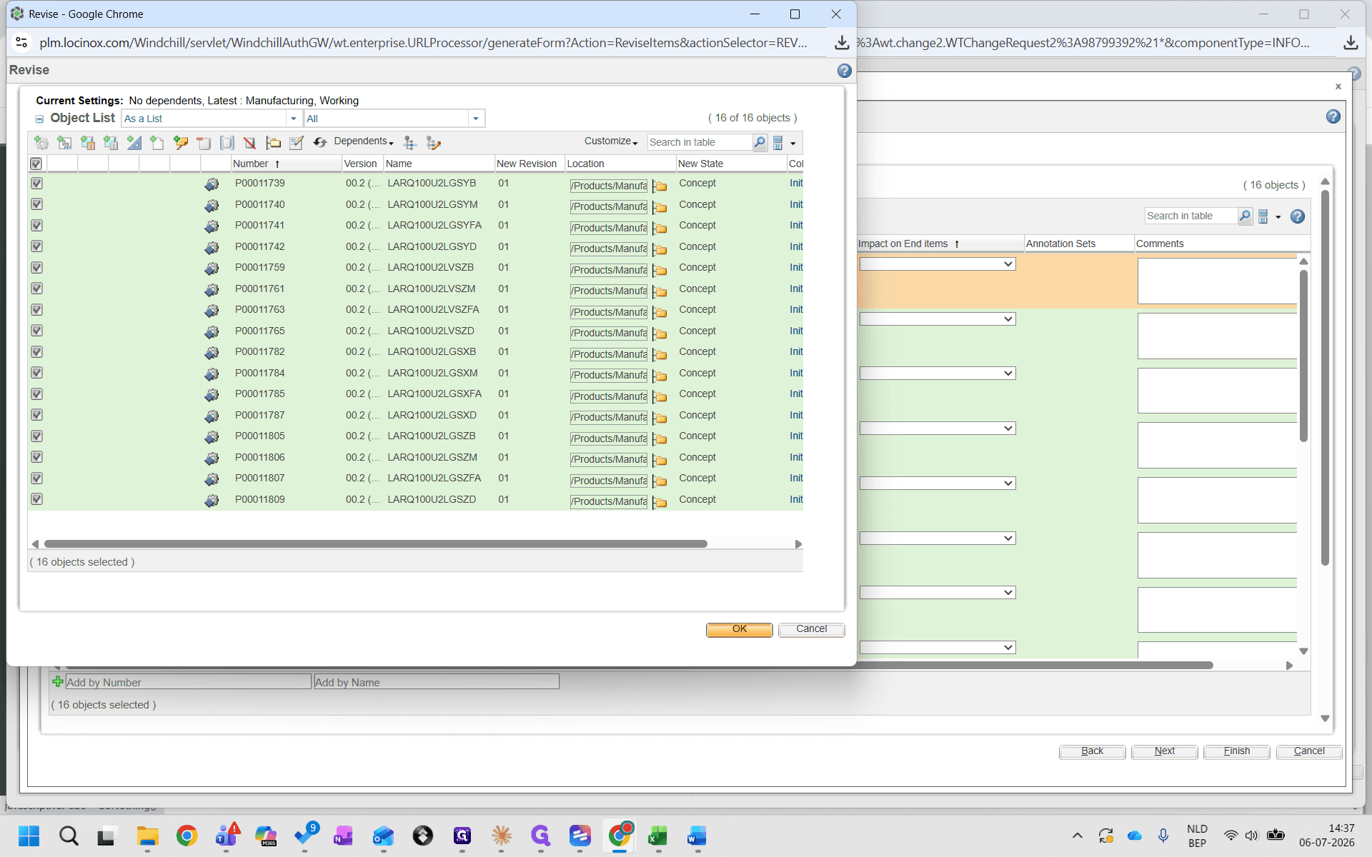 Step #27: Review the revision settings and click OK.