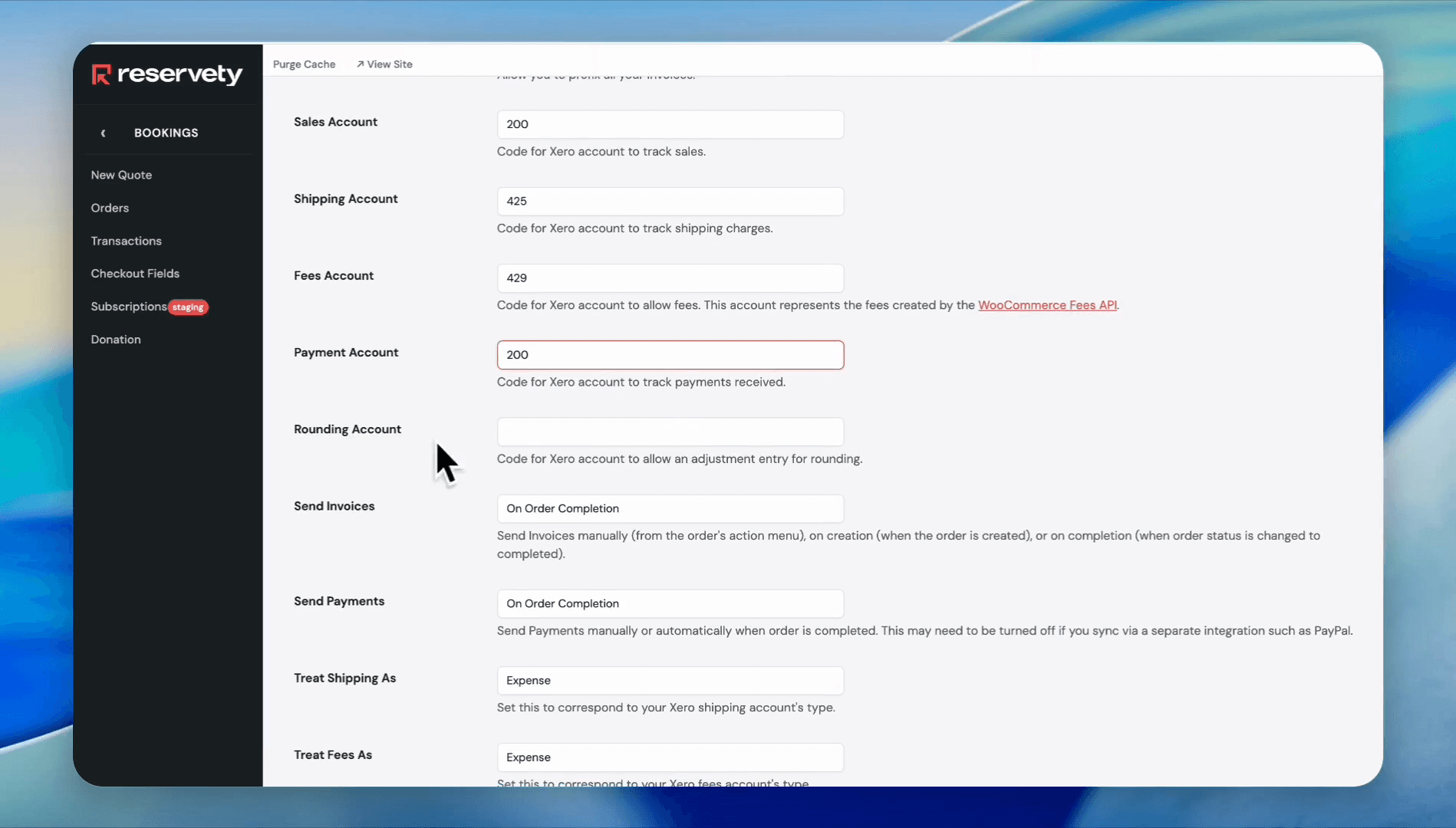Step #23: Click Save to apply your account code configurations.