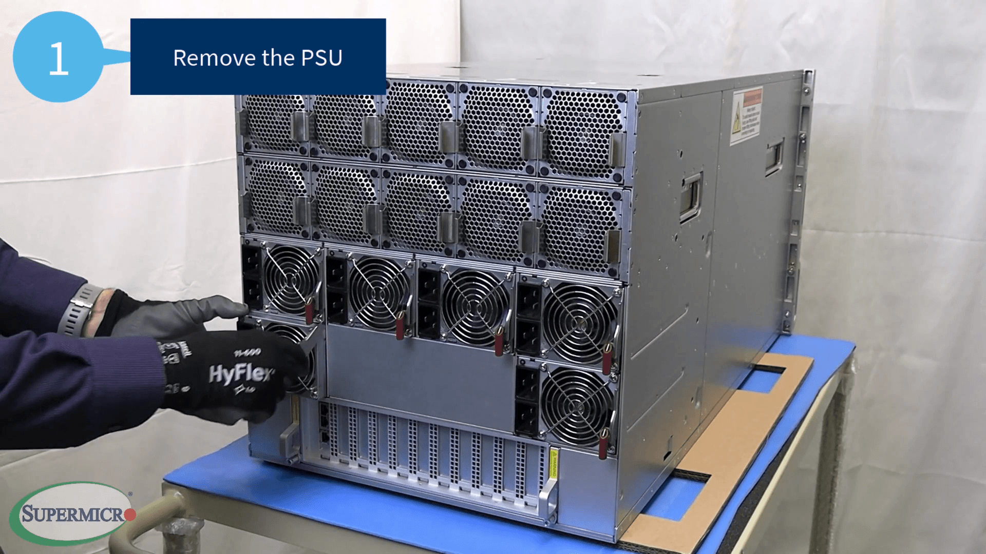 Step #5: Gently pull the PSU out of the chassis.