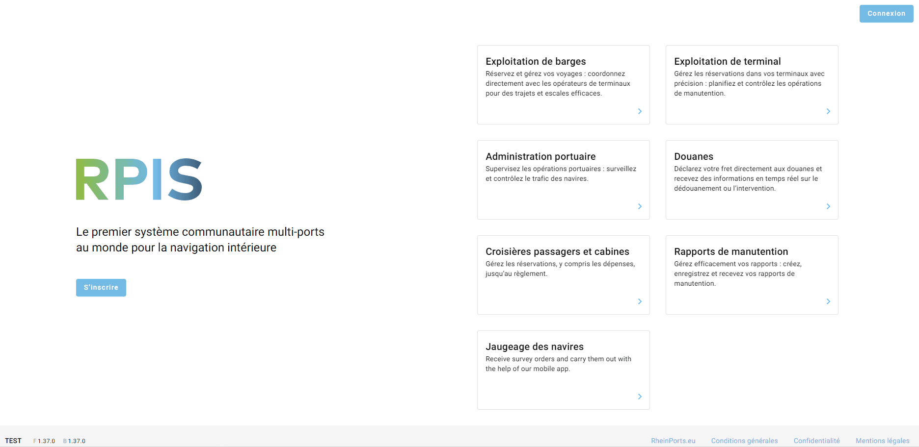 Step #1: Rendez-vous sur le site web de RPIS et cliquez sur « S'inscrire » sur la page d'accueil.