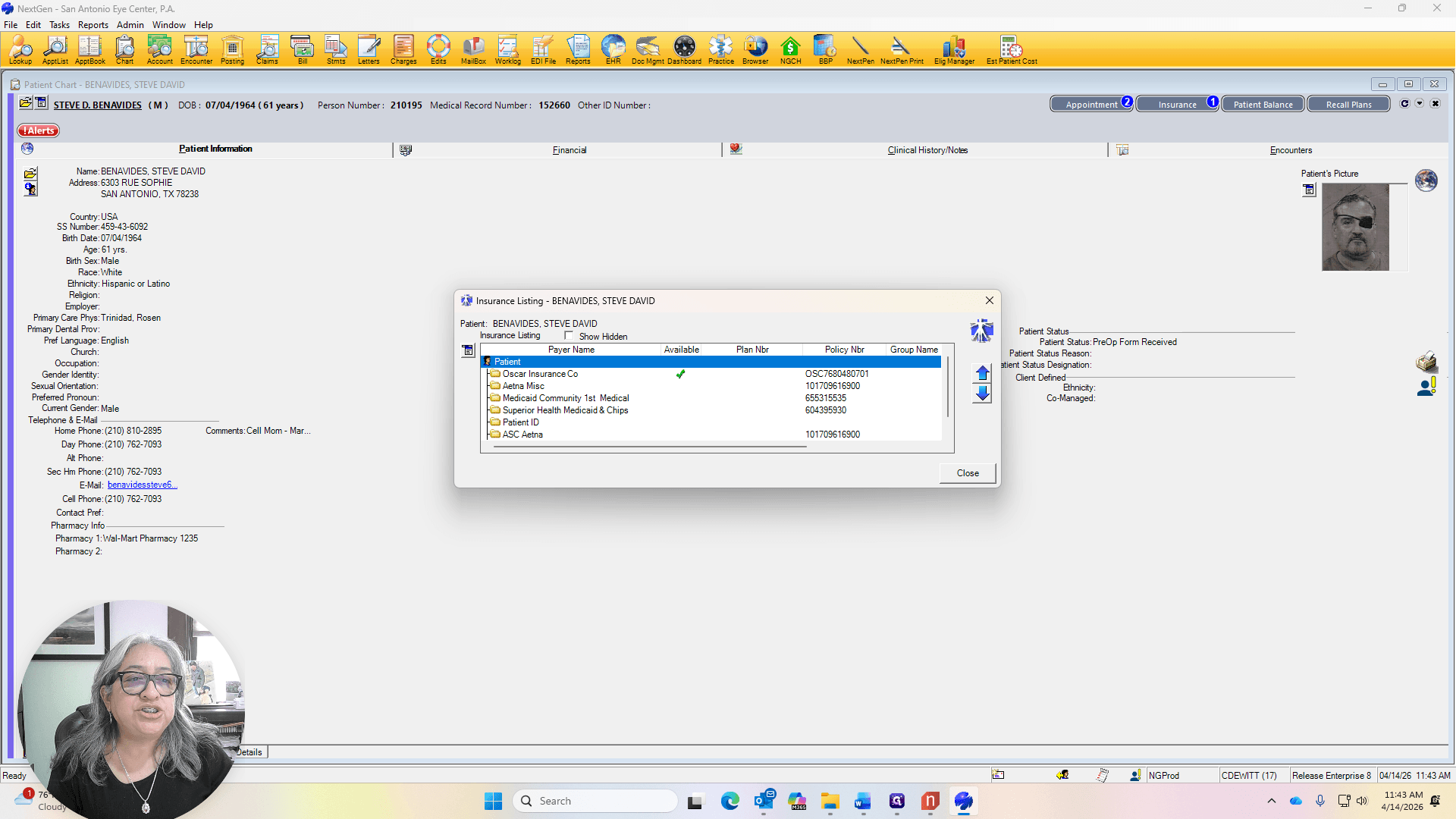 Step #30: Right-click on "Oscar Insurance Co"