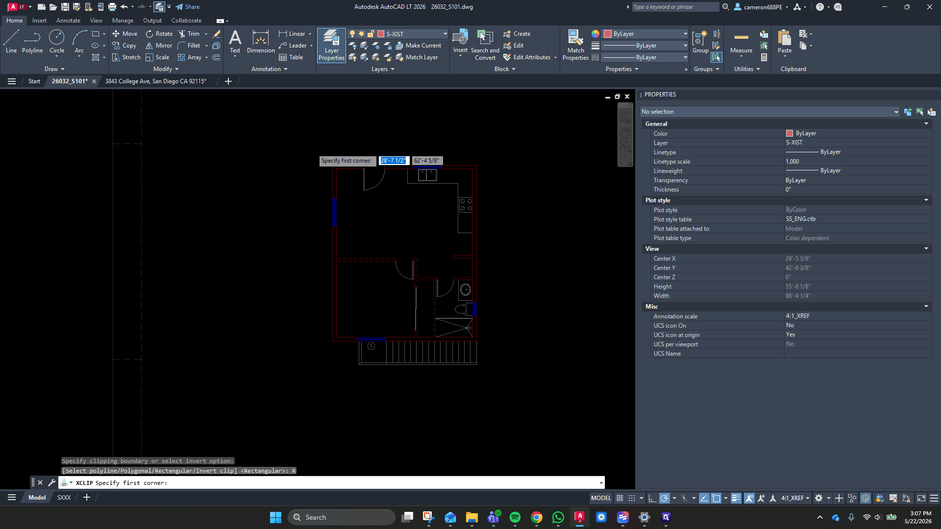 Step #6: Click and drag a boundary box entirely around the first-floor plan.