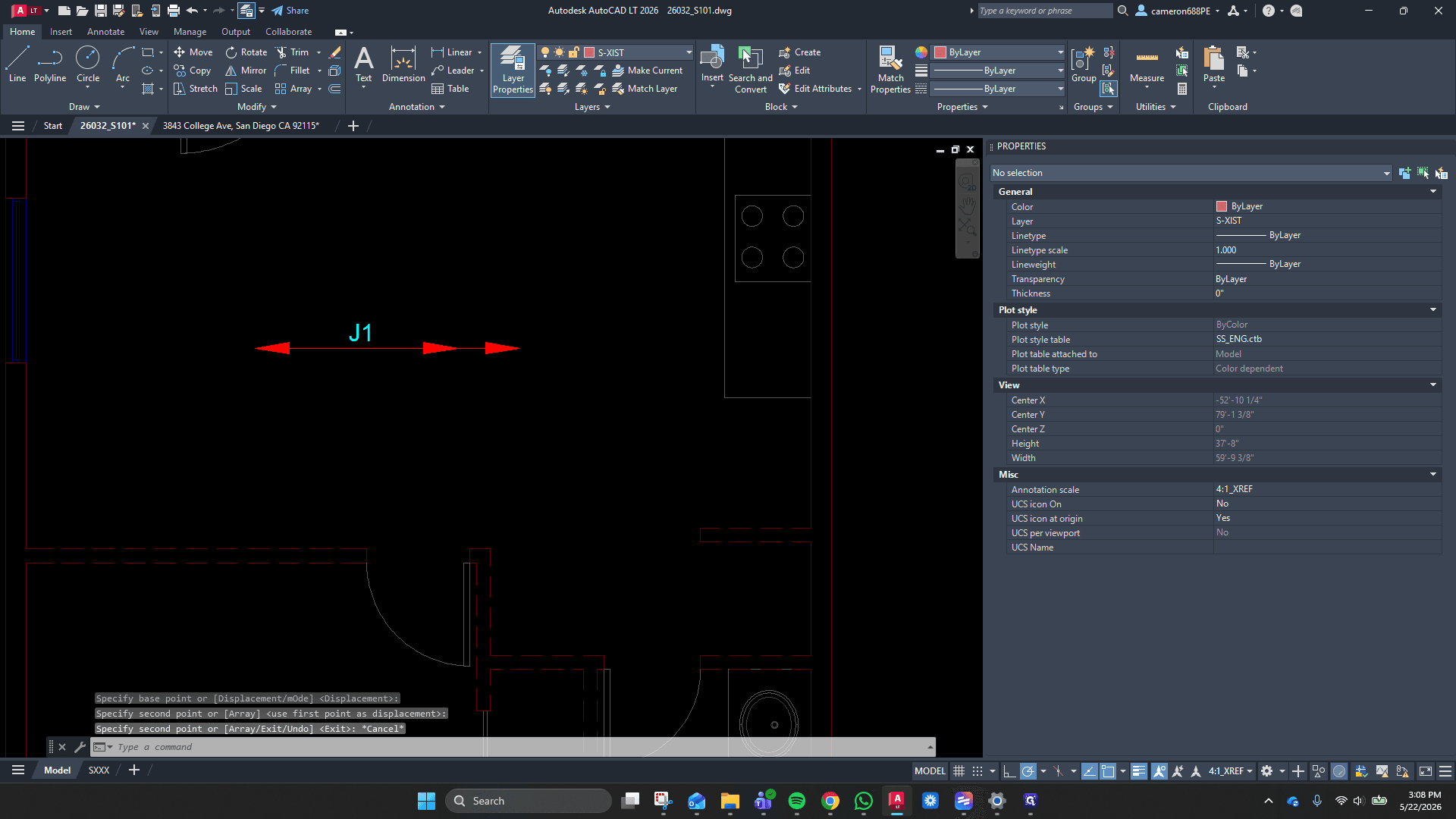 Step #10: Double-click a generic joist block (e.g., J1) to edit its properties.