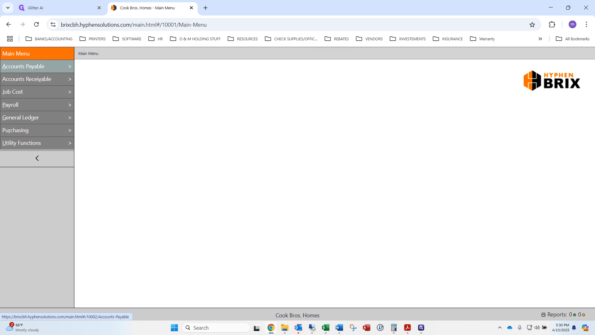 Step #1: Click on "Accounts Payable"