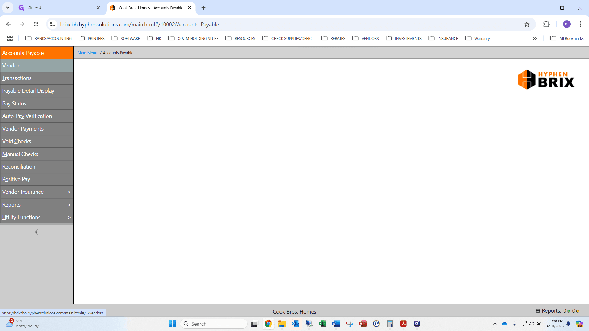 Step #2: Click on "Vendors"