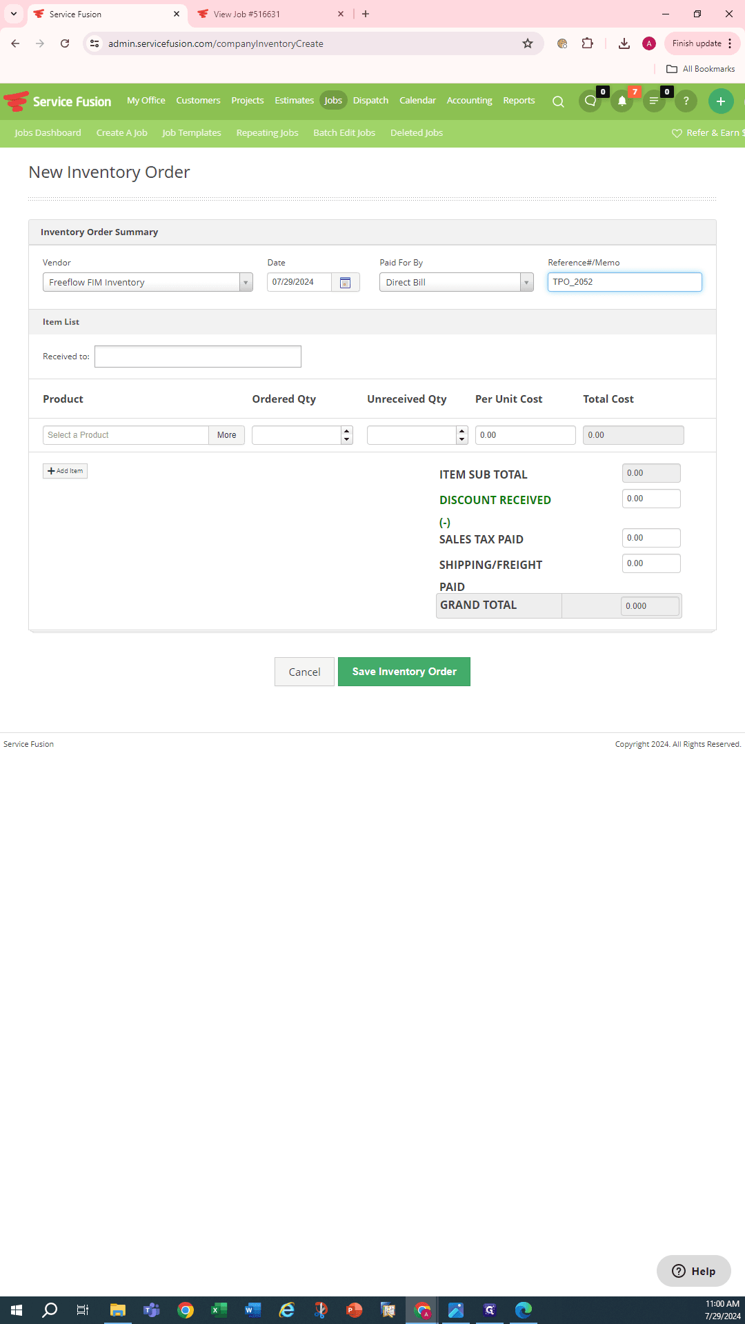 Step #10: Example "TPO-2052"