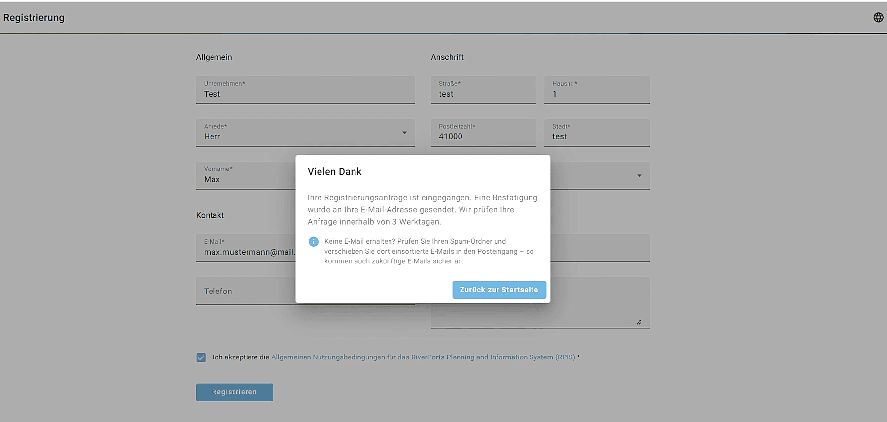 Step #5: Warten Sie auf eine E-Mail von unserem Team.