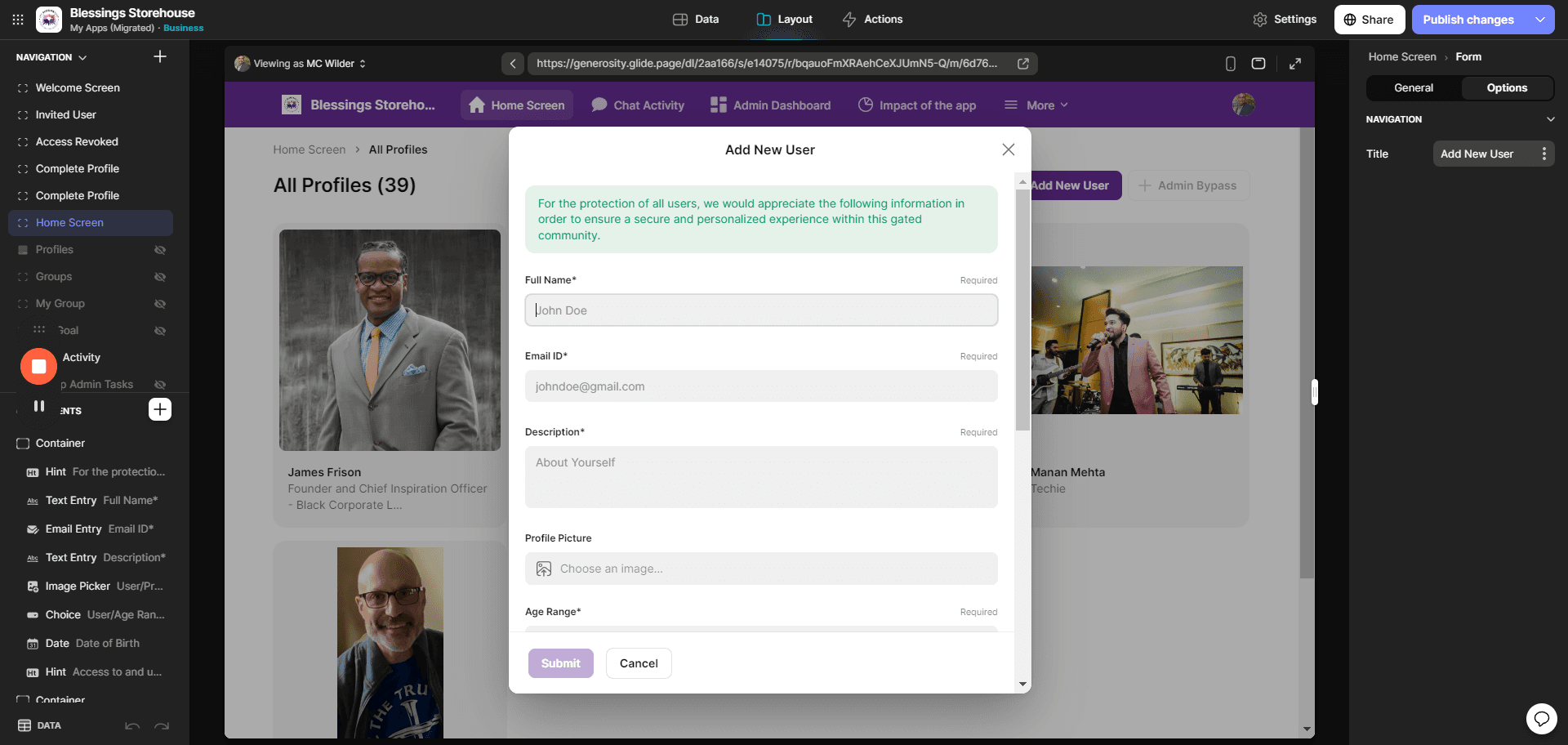 Step #4: Fill in the Information in the form