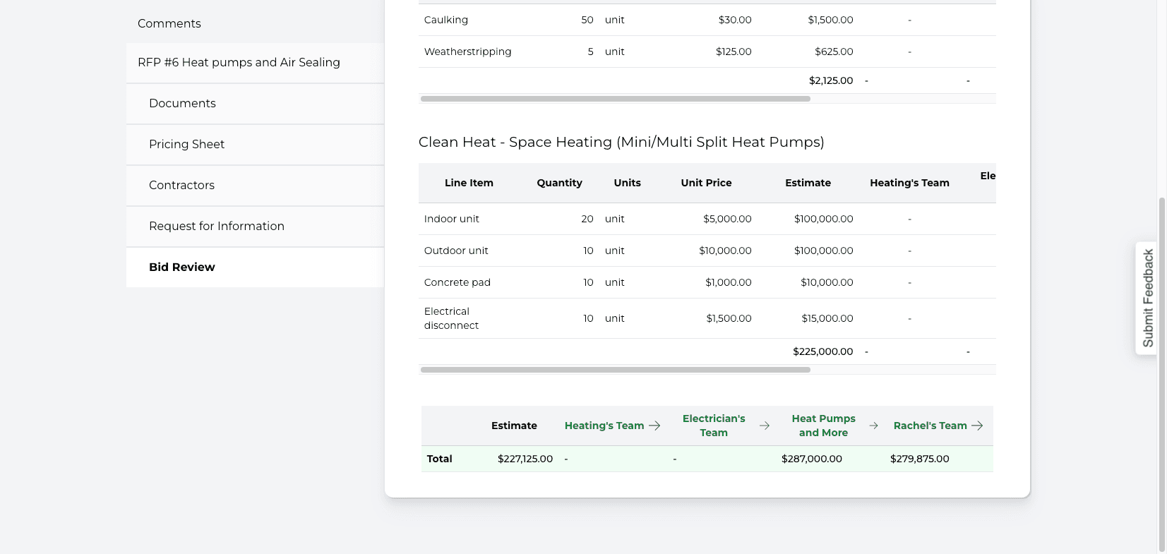 Step #4: Click on the contractor's name to access their individual page