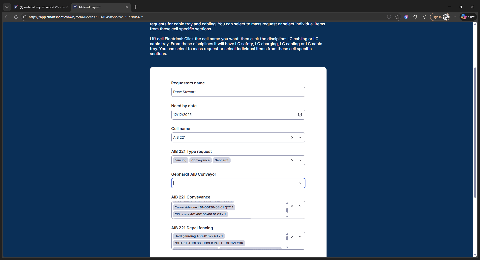 Step #17: Click "Gebhardt AIB Conveyors"