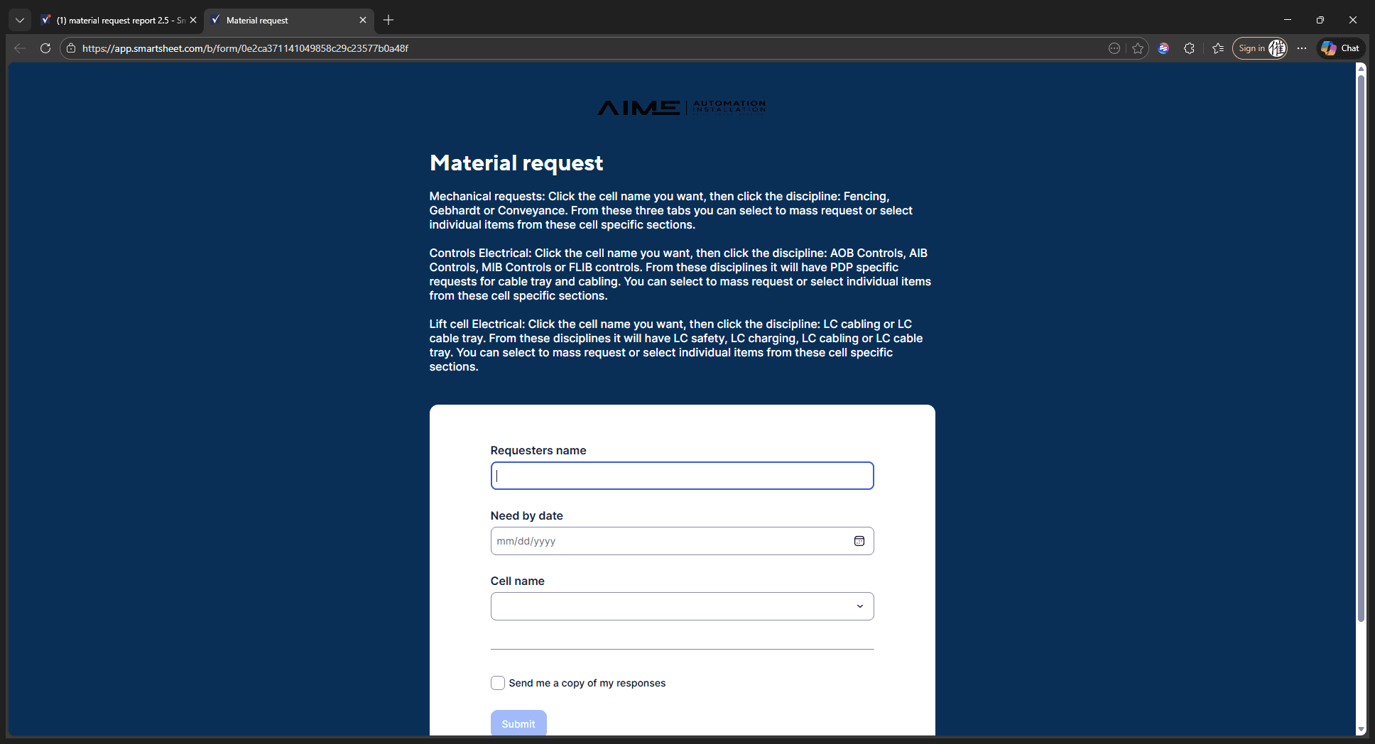 Step #1: Click "requesters name"