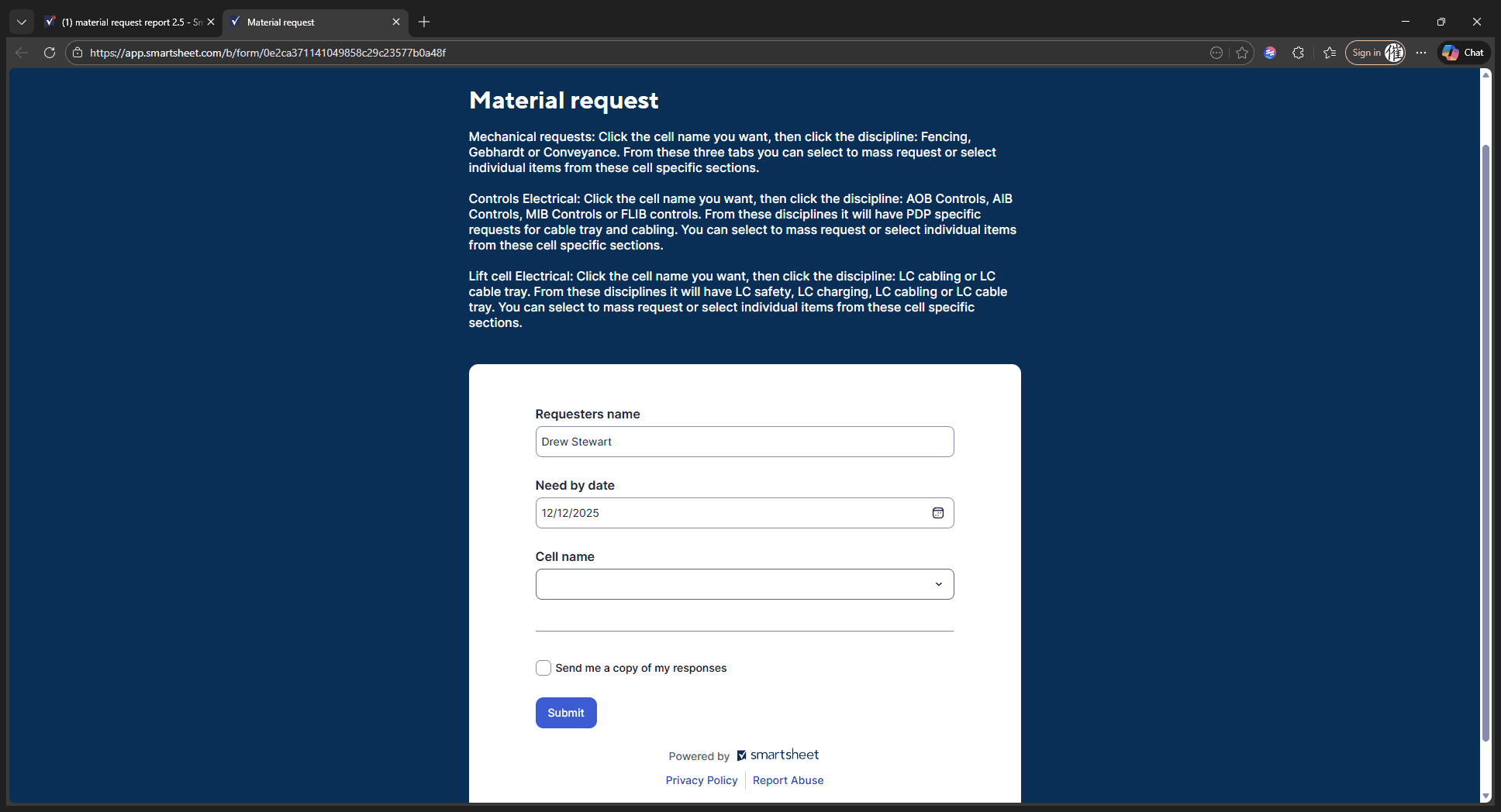Step #4: Click "cell name"