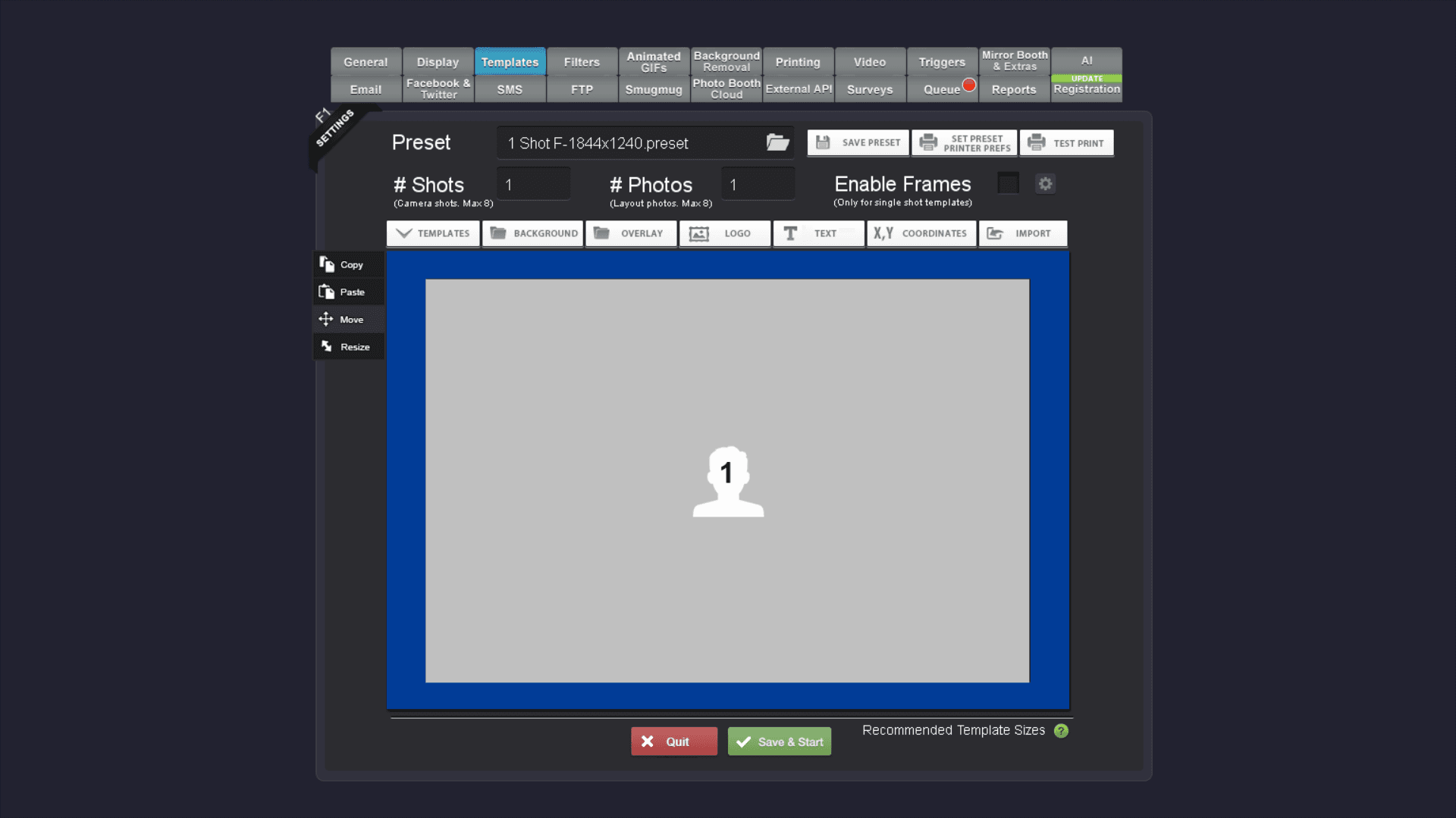 Step #7: Haz clic en el botón OVERLAY situado en la barra de herramientas sobre el área de previsualización.