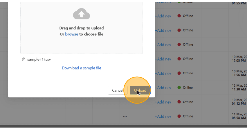 Step #6: Uploading an Excel File to Update Rider/Employee Data