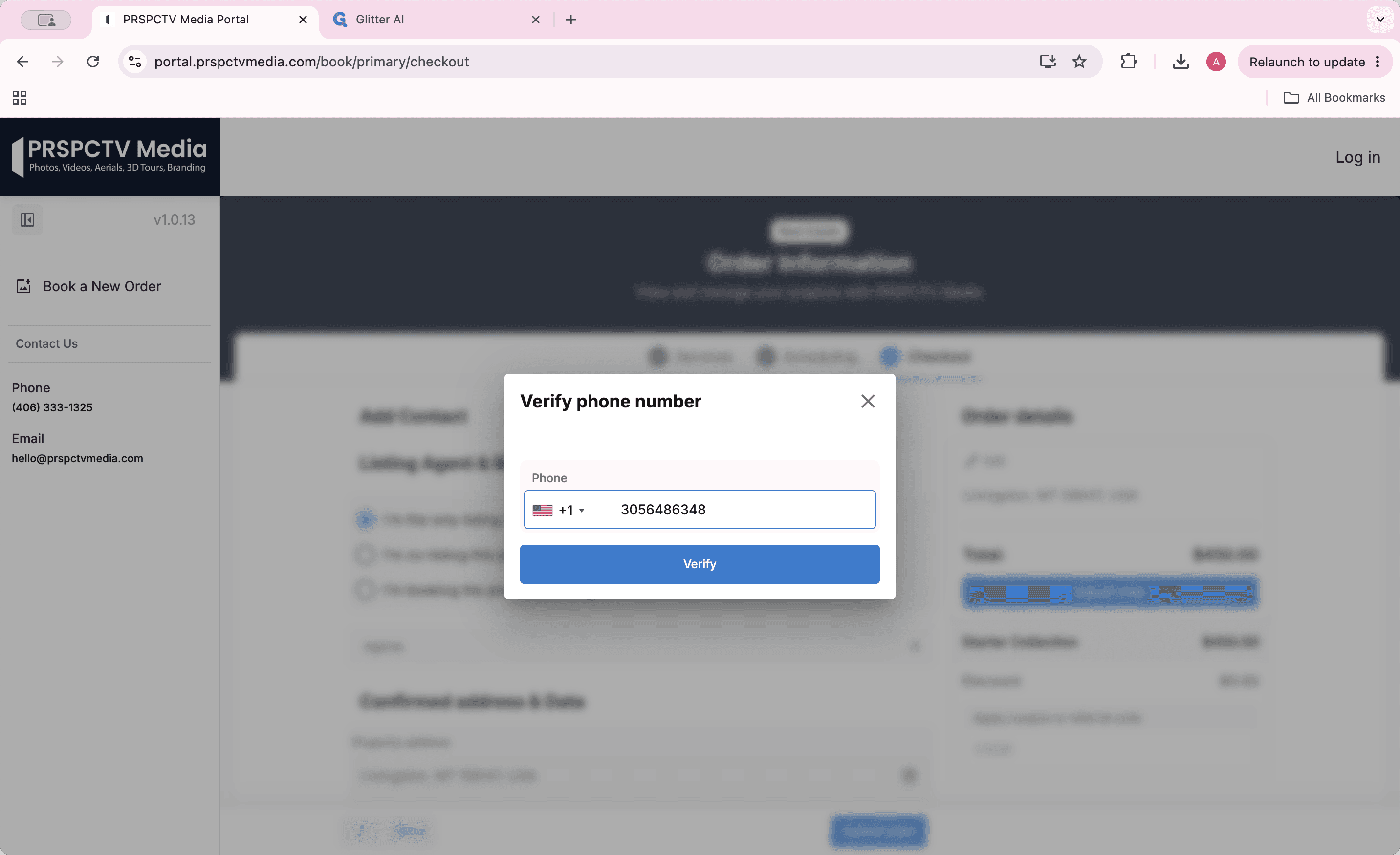 Step #13: Enter your phone number to receive a verification code, complete the reCAPTCHA challenge, and enter the code to verify your identity.