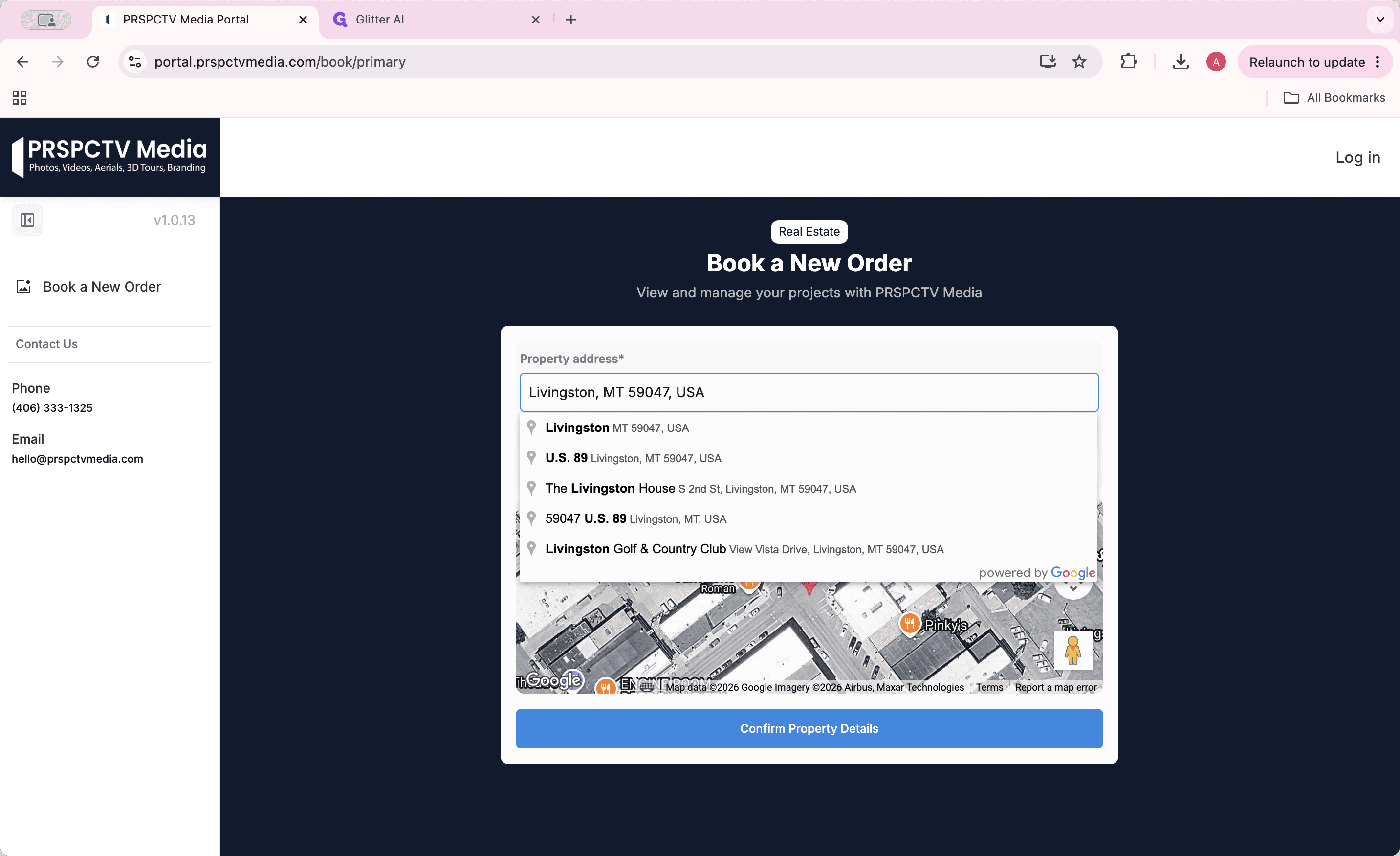 Step #2: Enter the property address and select the correct match from the dropdown menu.