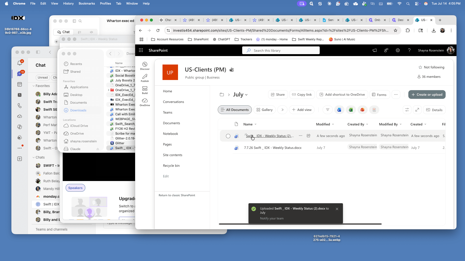 Step #10: Right-click the newly uploaded transcript document.