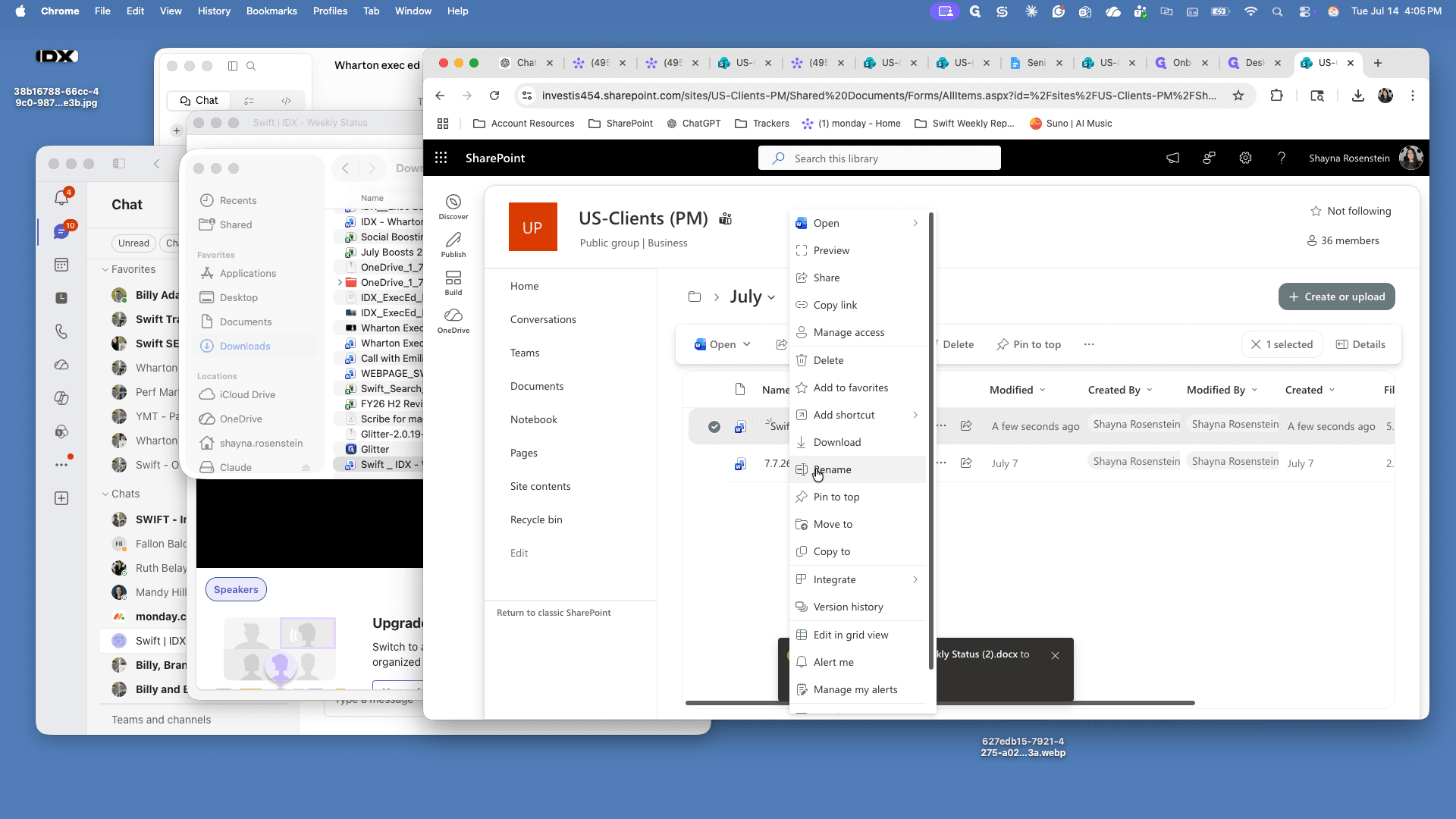 Step #11: Select Rename from the context menu.