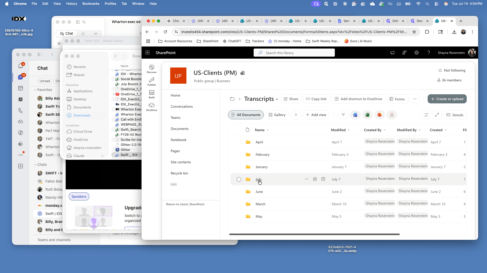 Step #8: Click into the folder corresponding to the current month.