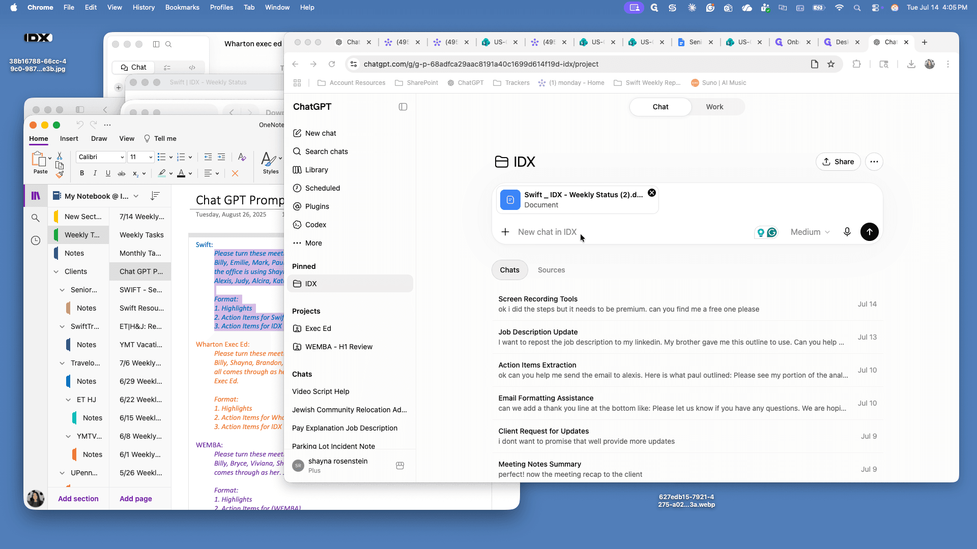 Step #15: Switch to your browser, open ChatGPT, and click + New chat.