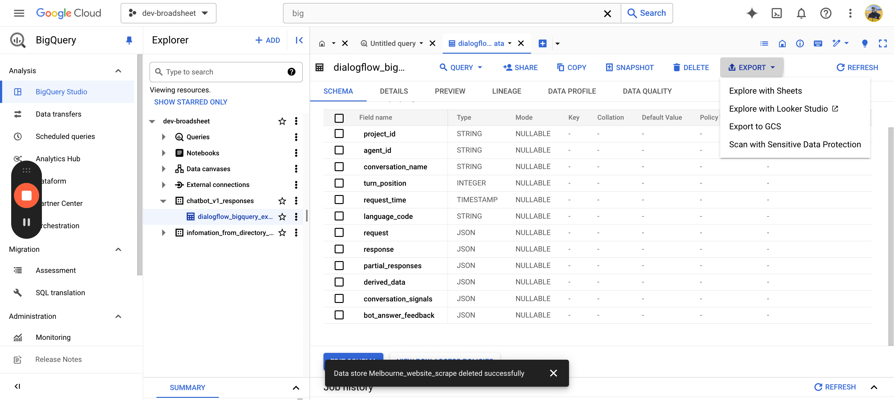 Step #6: Click on "QUntitled query"