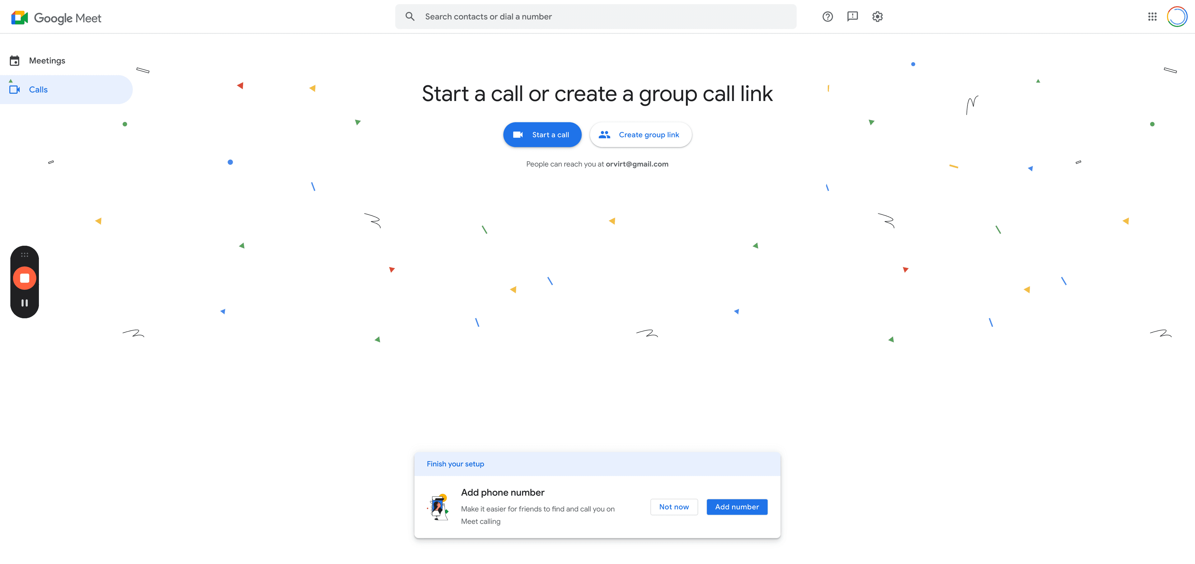 Step #2: Click "Google Meet"