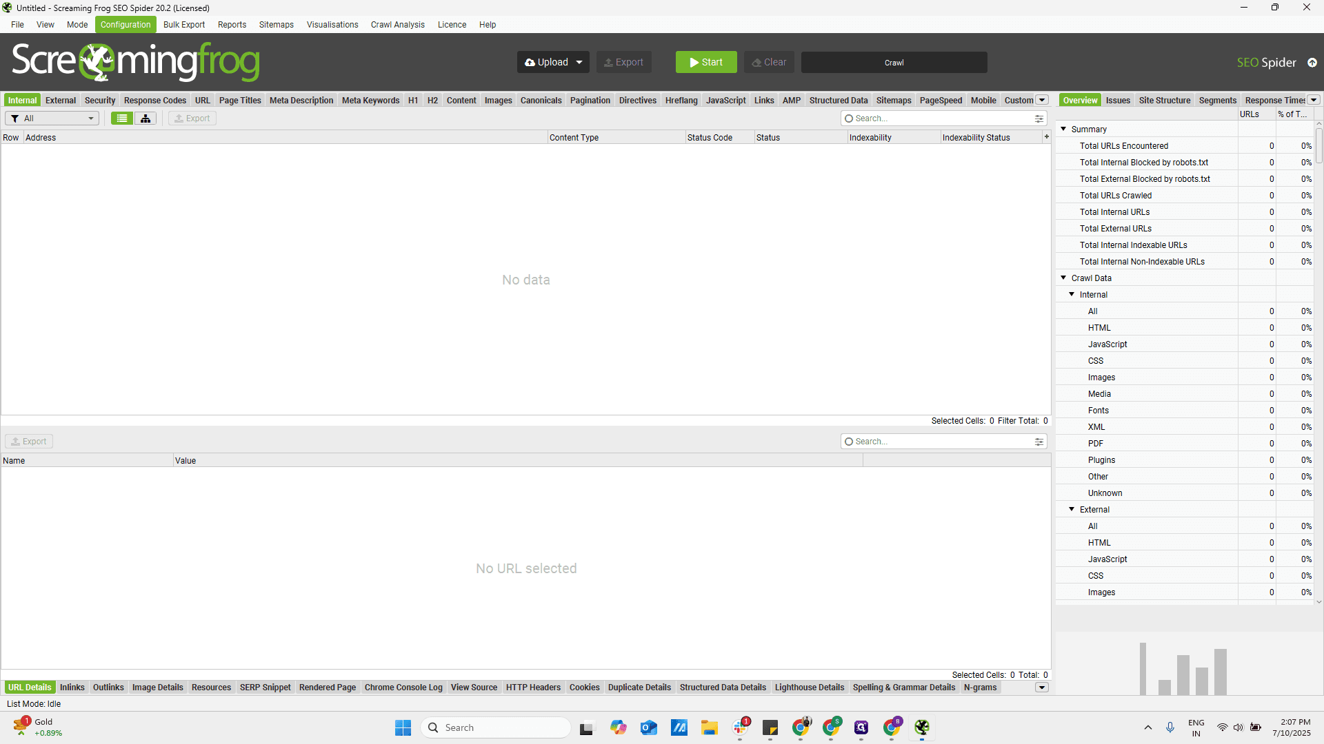 Step #1: Click on "Configuration"