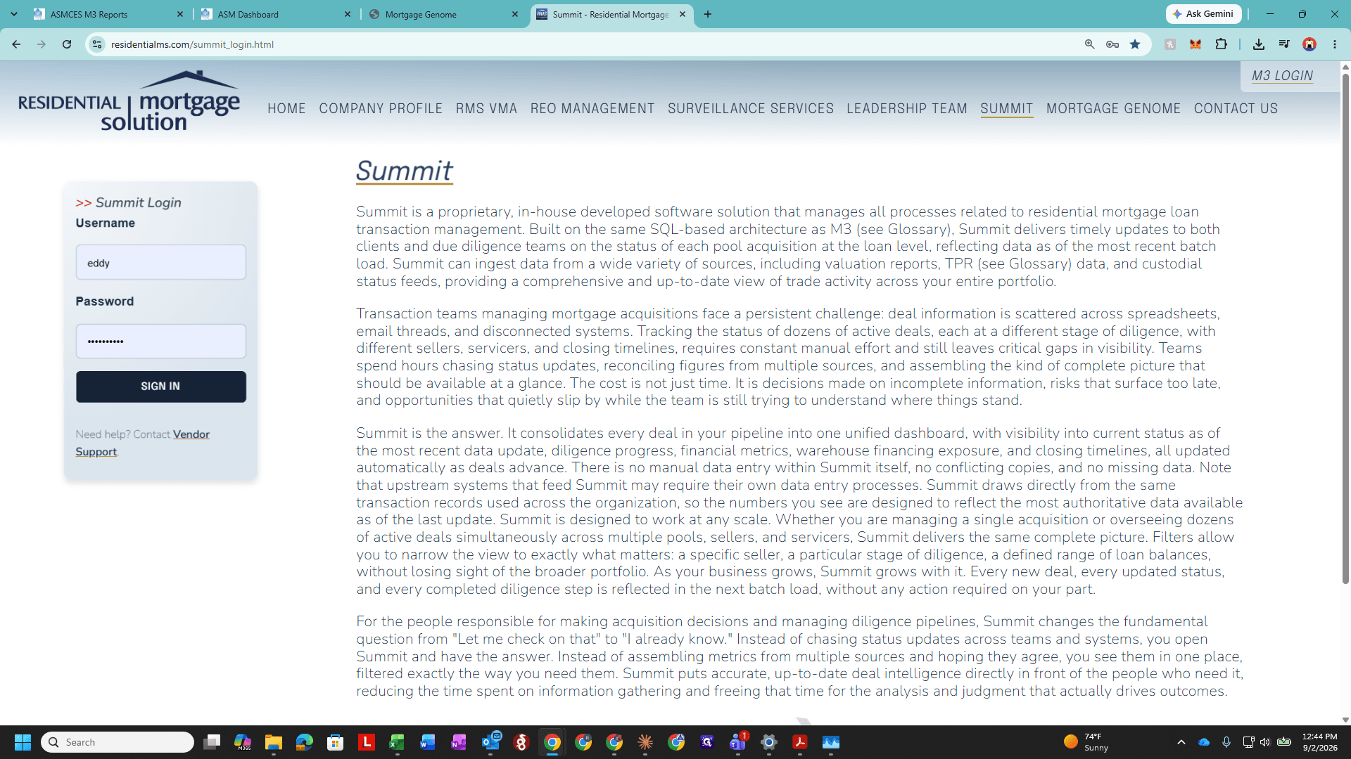 Step #22: Click SIGN IN on the Summit login screen.