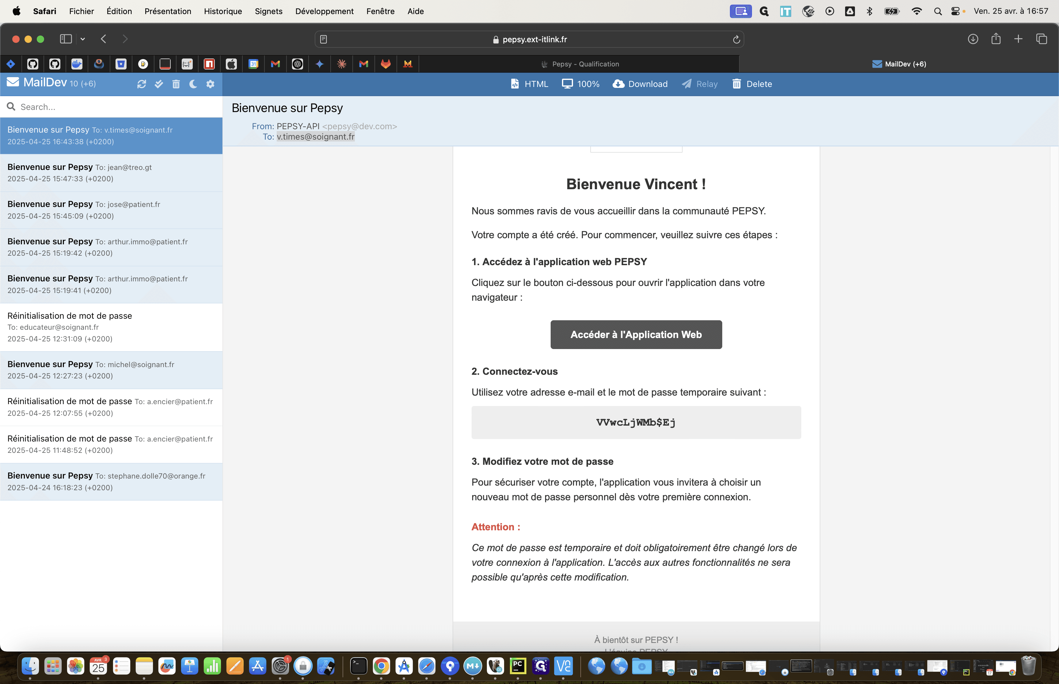 Step #2: Cliquez sur "Accéder à l'Application Web".