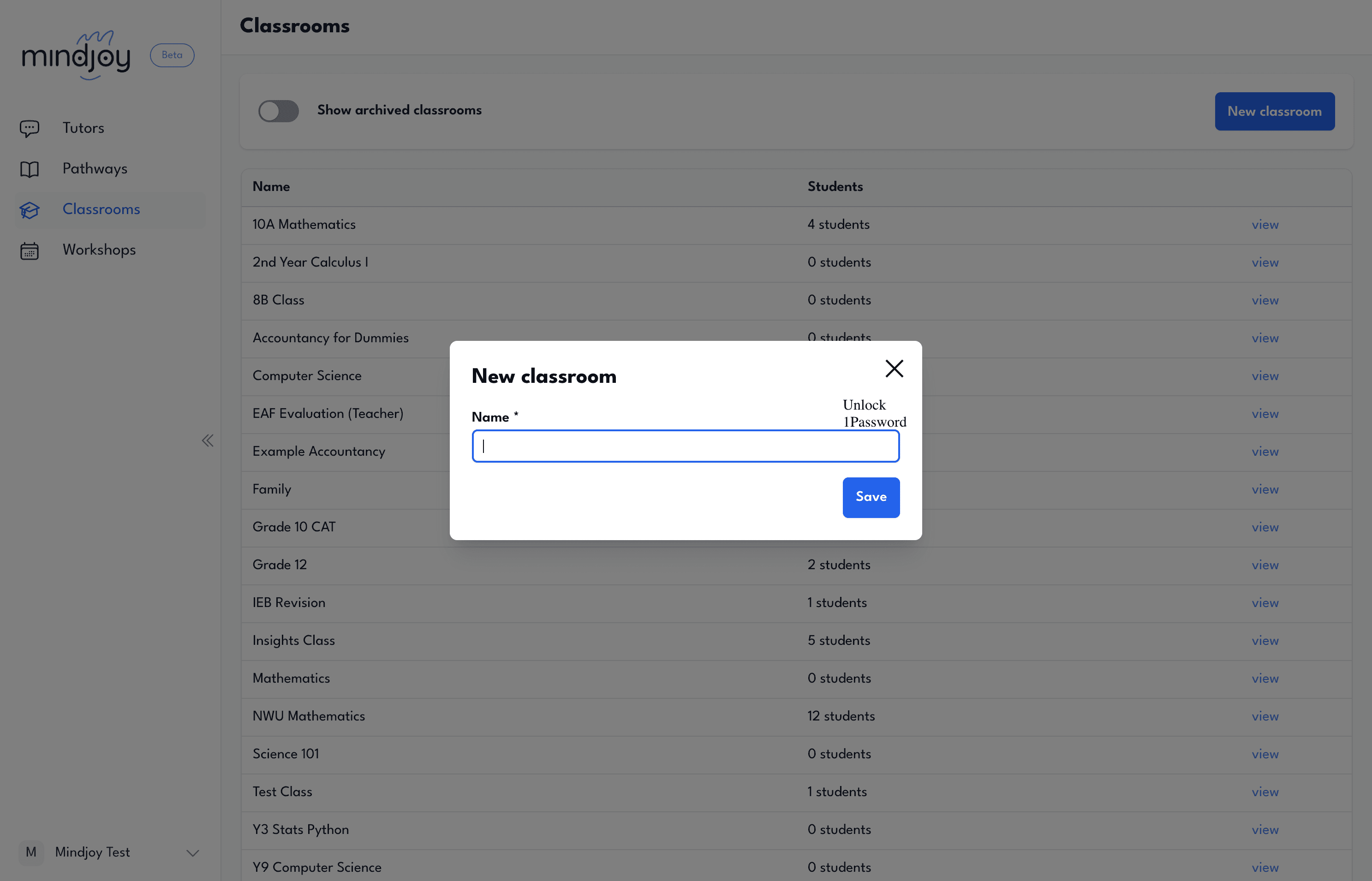 Step #3: Give the classroom a name