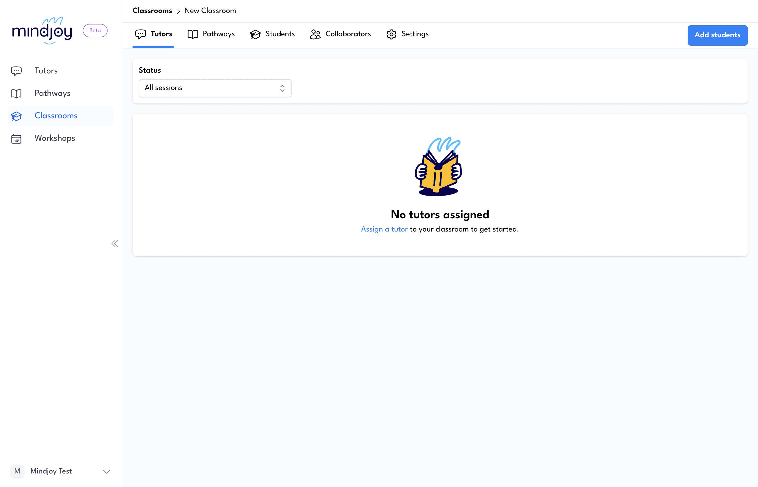 Step #5: Click on "Add students"