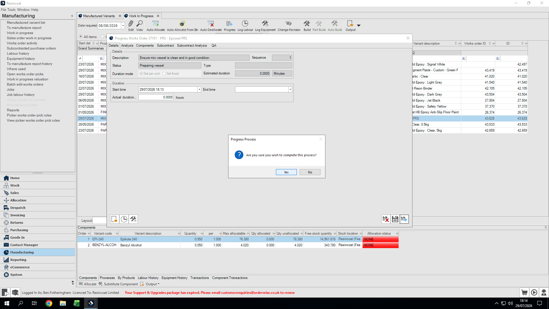Step #14: Click Yes to confirm.