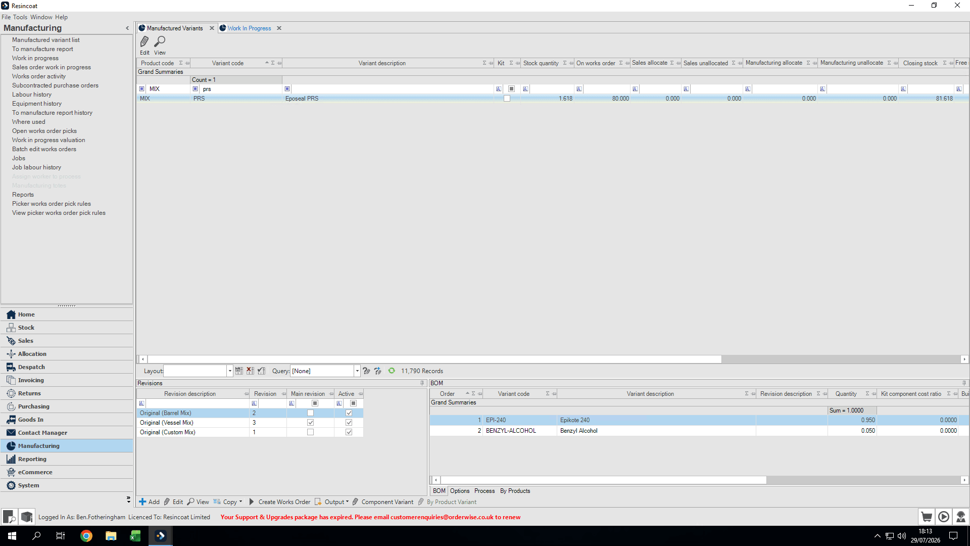 Step #10: Navigate to the Work in progress tab.