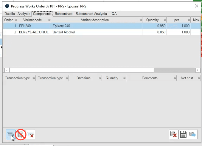 Step #19: Assign your raw materials by clicking Edit Allocations, here