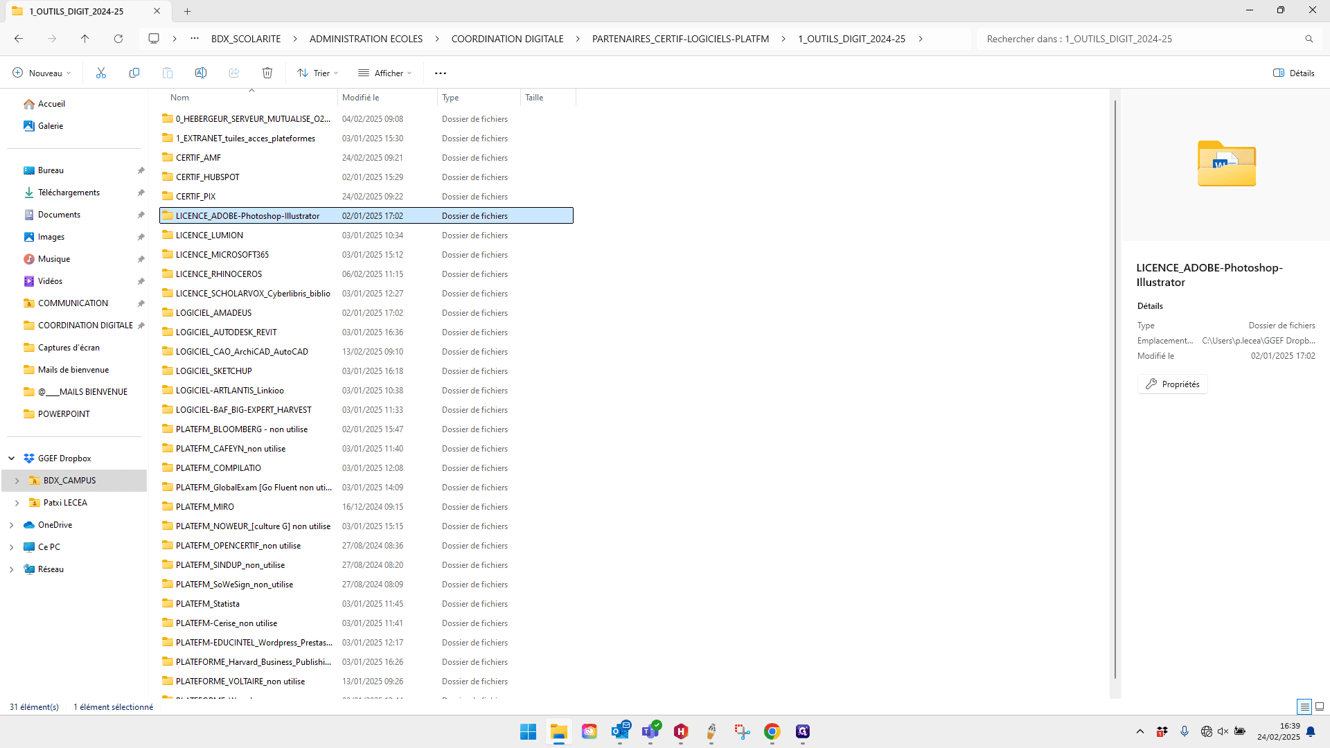 Step #5: Double-cliquez sur "LICENCE ADOBE - Photoshop -"