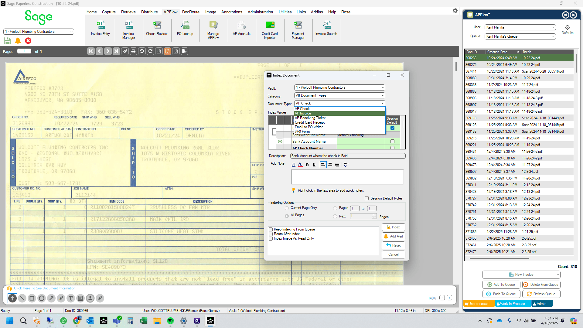 Step #3: Click on "AP Invoice"