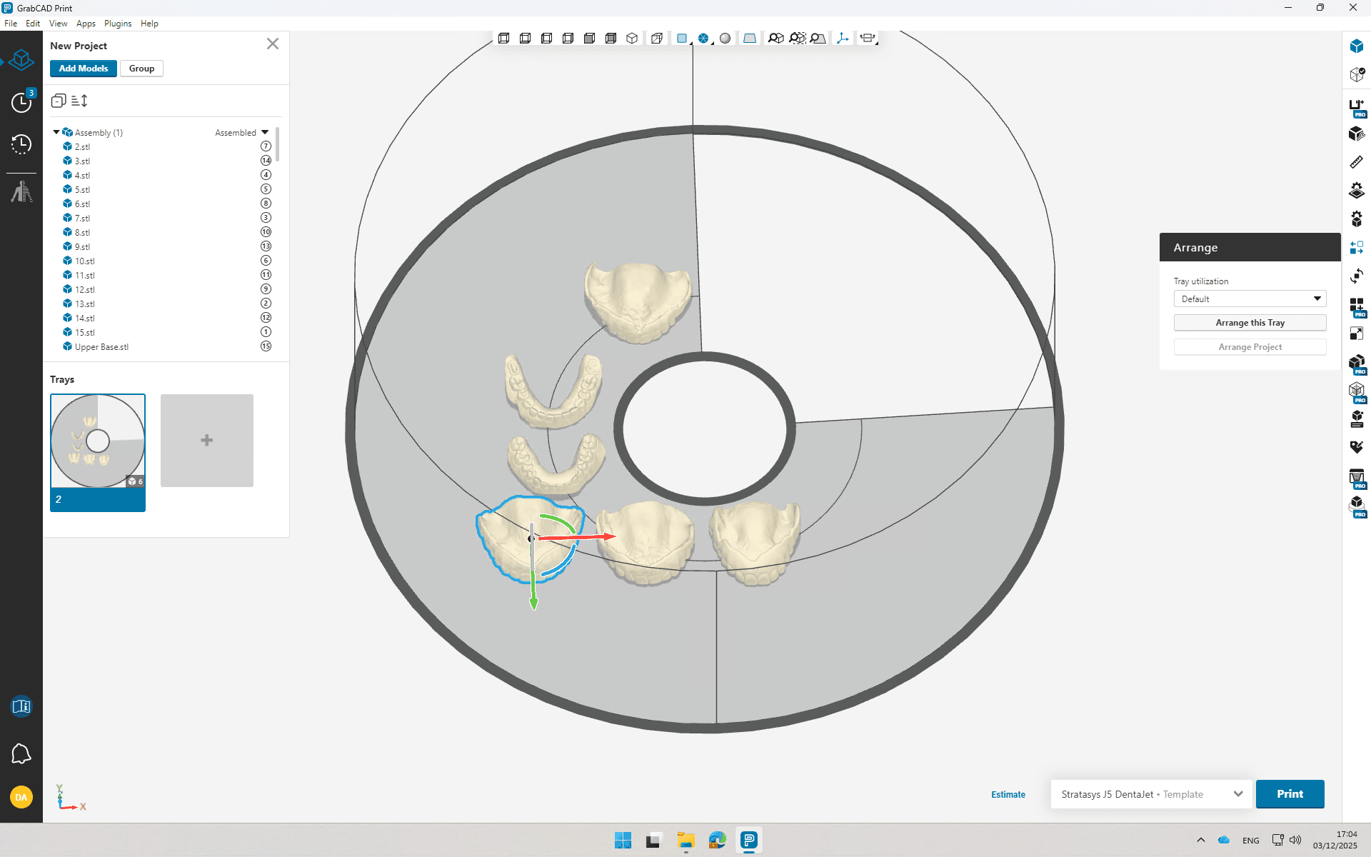 Step #3: Arrange the Tray
