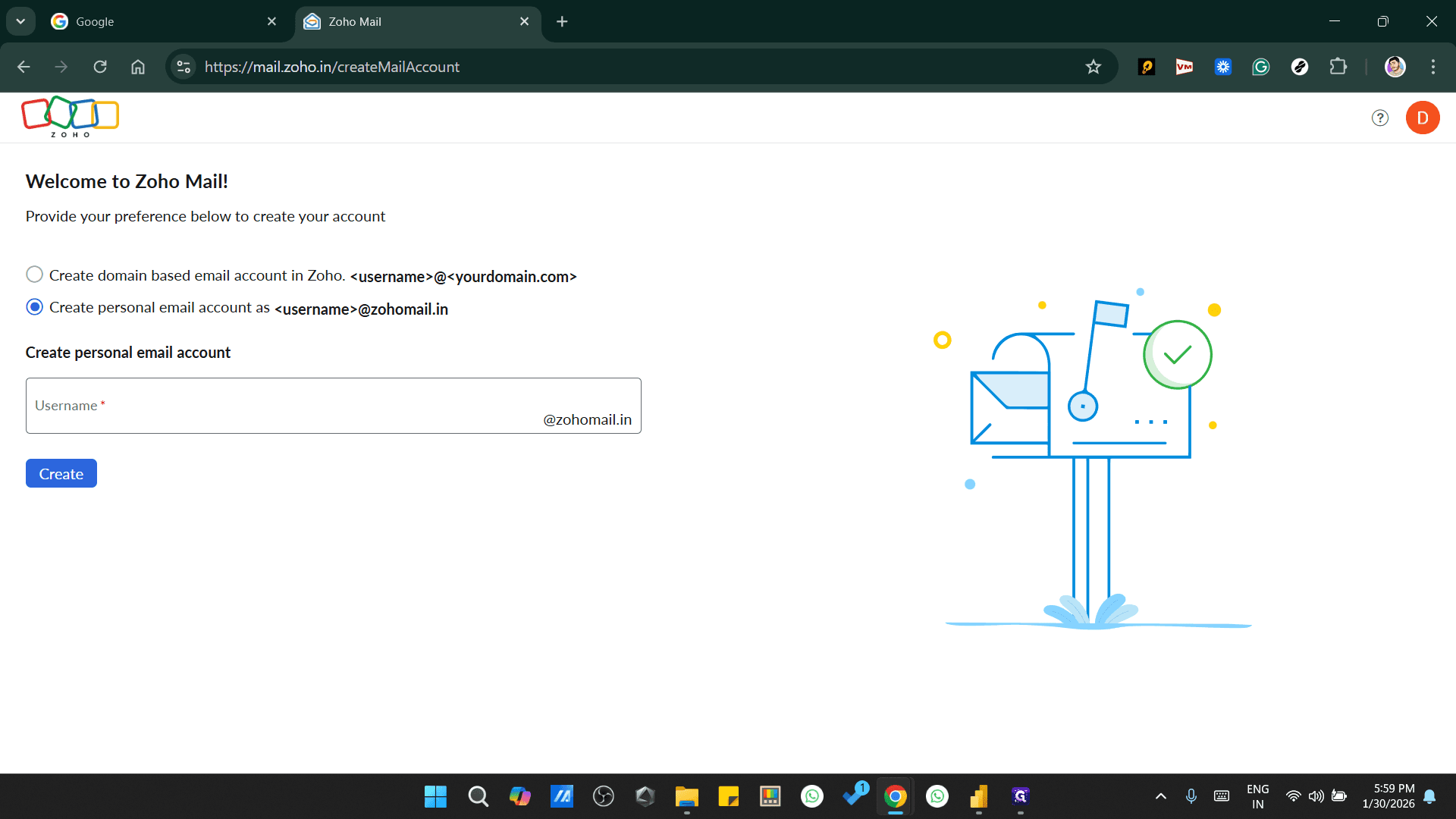 Step #11: Click on "Username *"