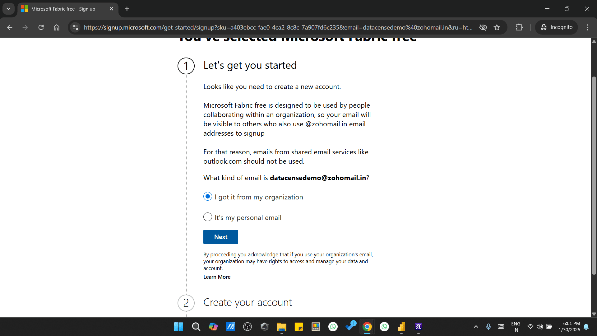 Step #26: Click on "Next"
