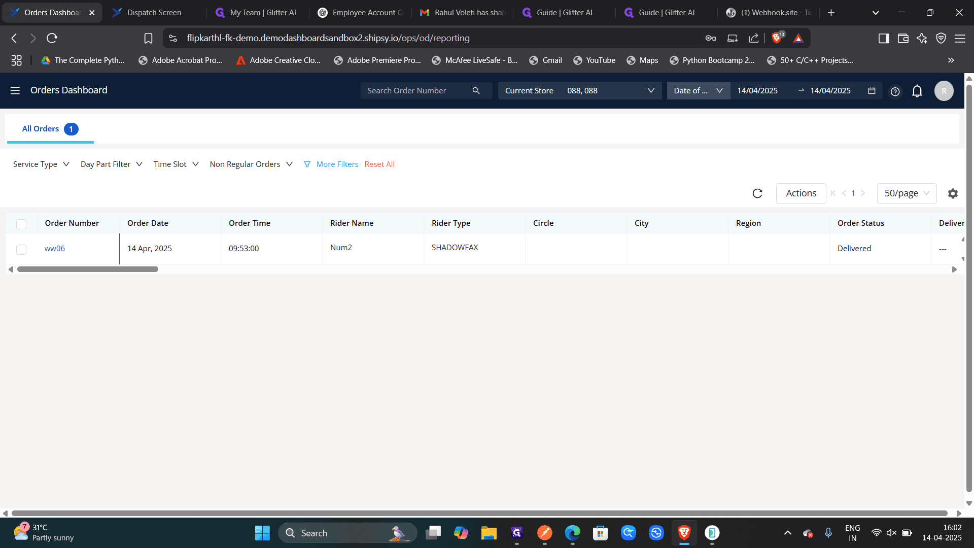 Step #2: Access the OPS dashboard and choose 'Finance Operations' from the menu icon.