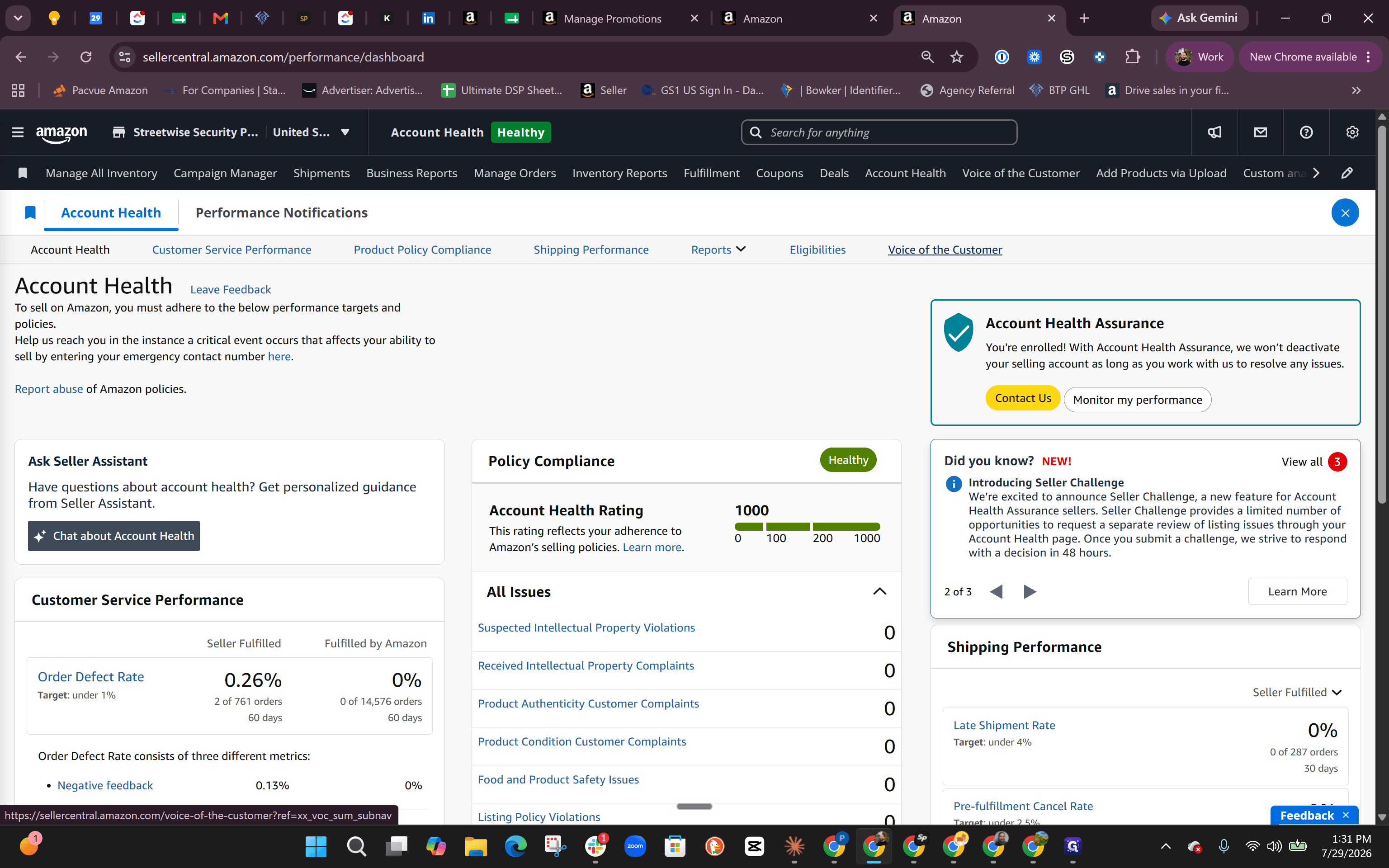Step #20: Navigate to the Account Health dashboard and click on Voice of the Customer.