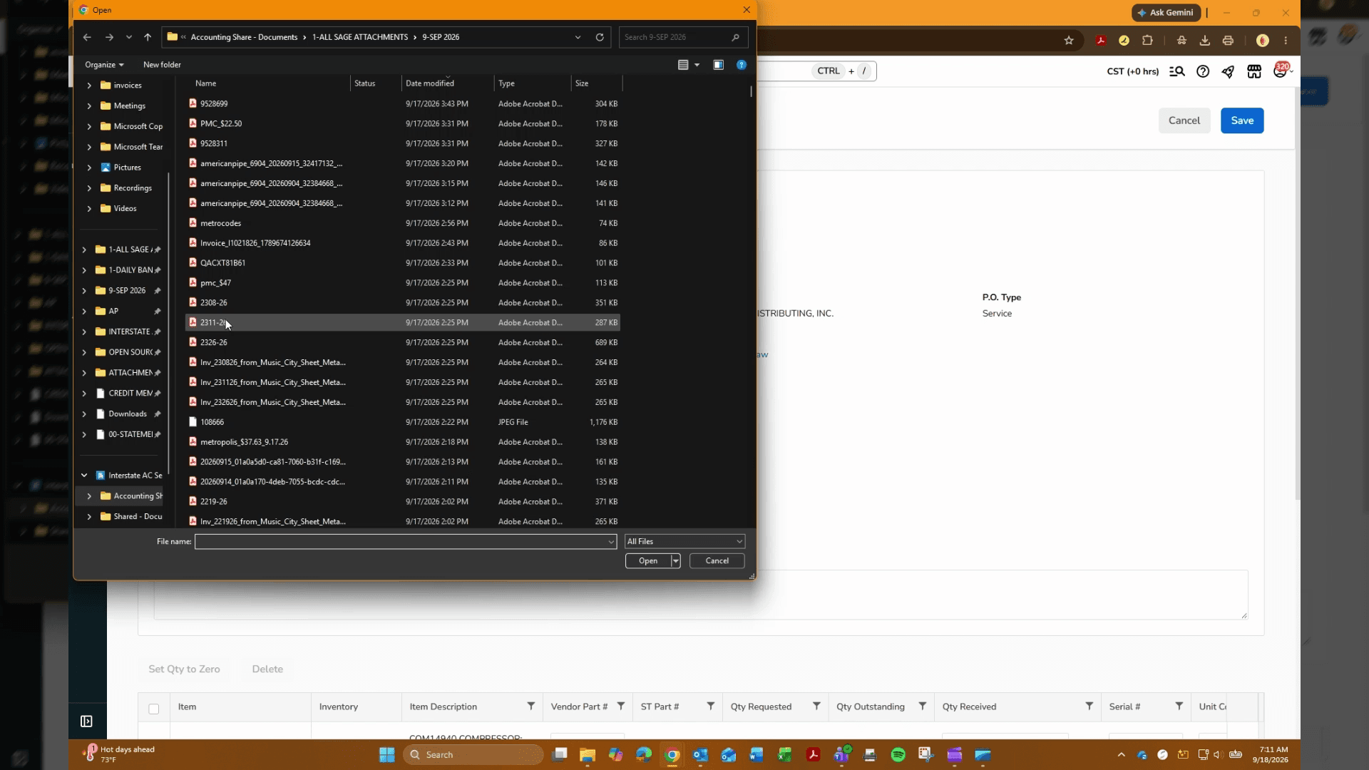 Step #4: Select the appropriate receipt file and click Open.