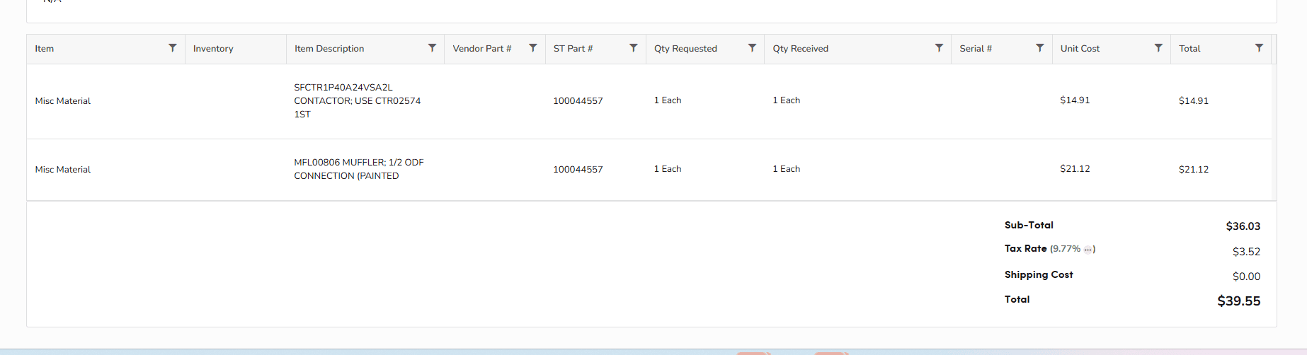 Step #6: Verify quantities, items and amounts match your invoice.