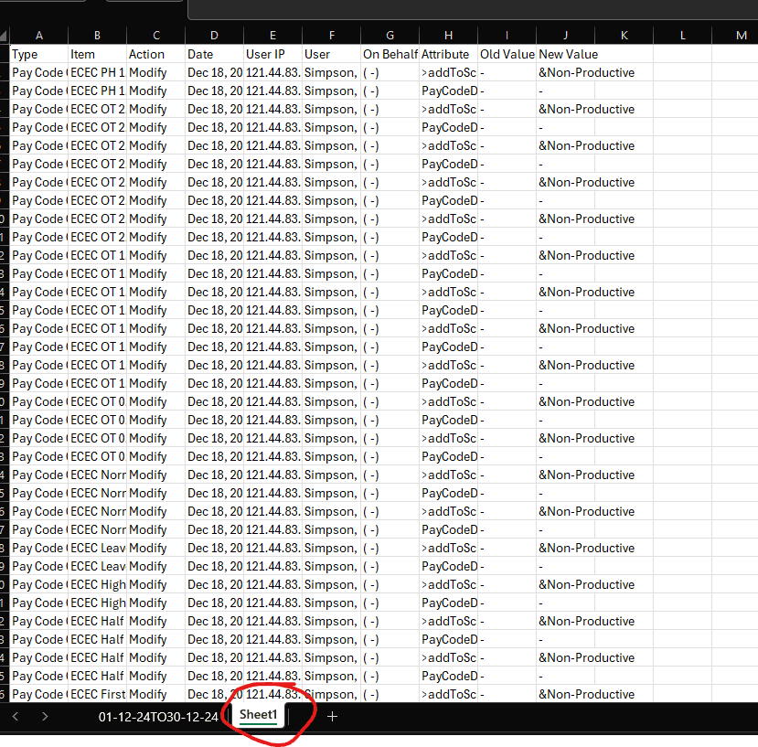 Step #29: Copy the report to a NEW sheet