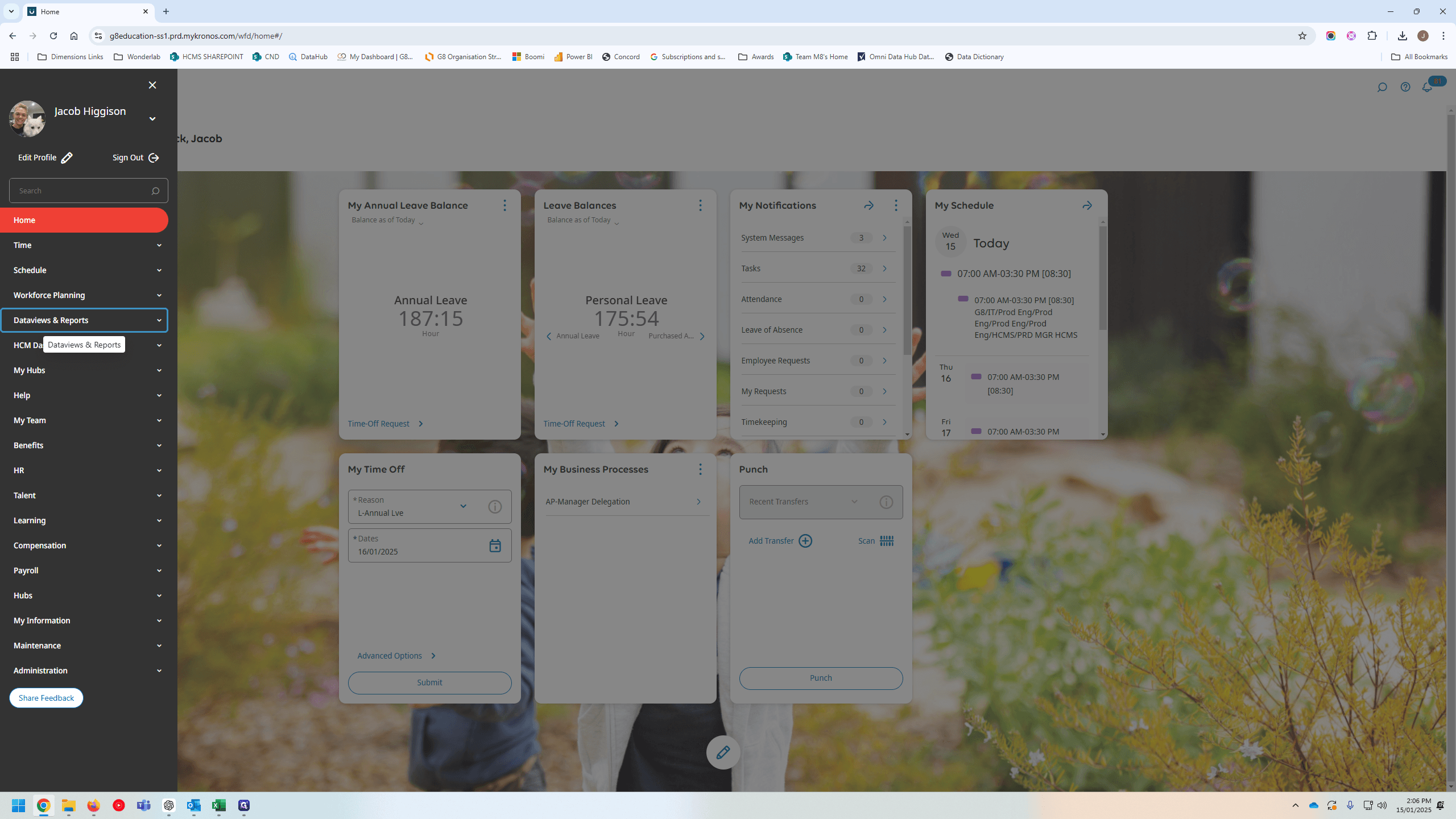 Step #2: Click on "Dataviews & Reports"
