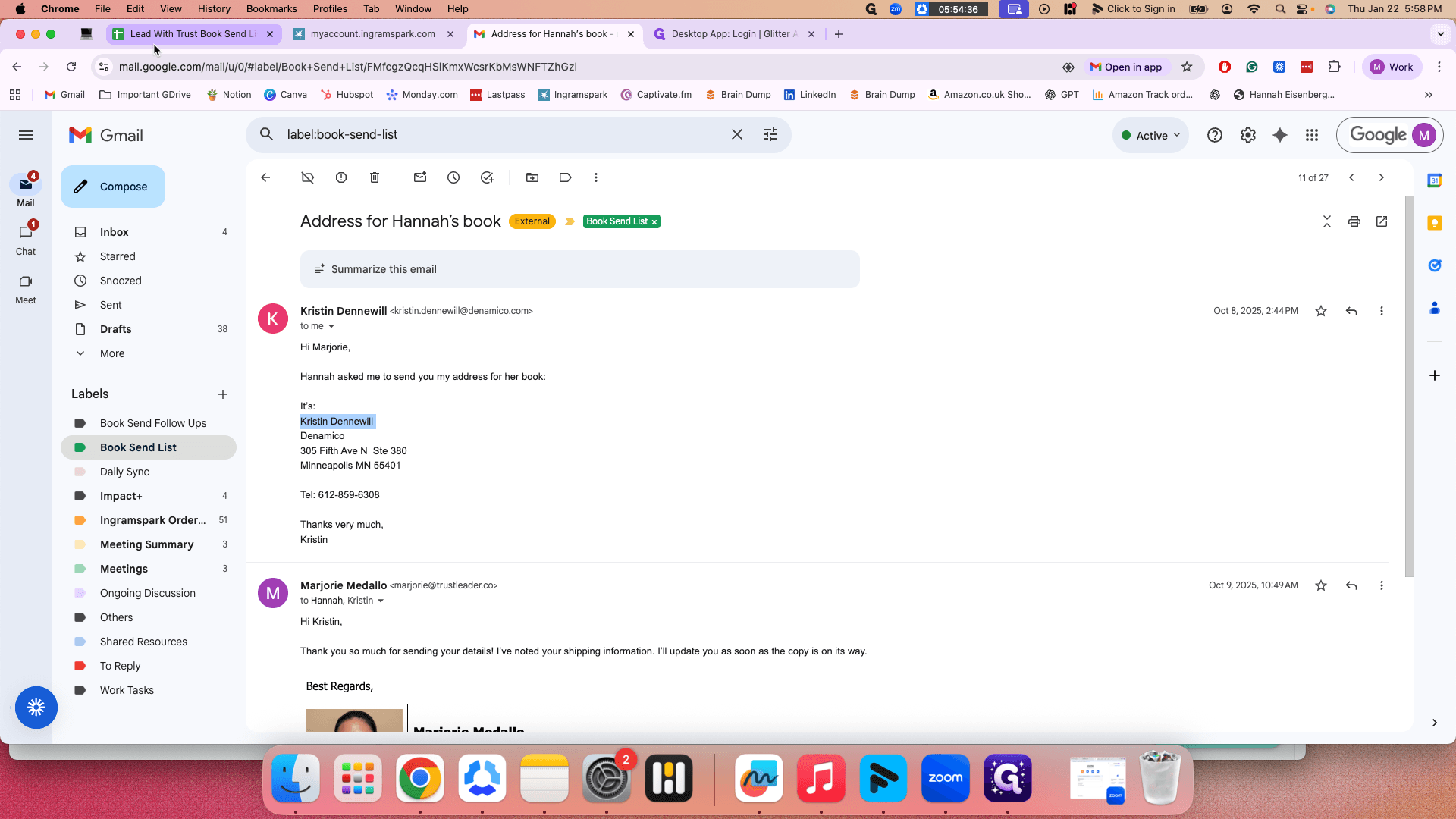 Step #13: Click on "+ Lead With Trust Book Send L"
