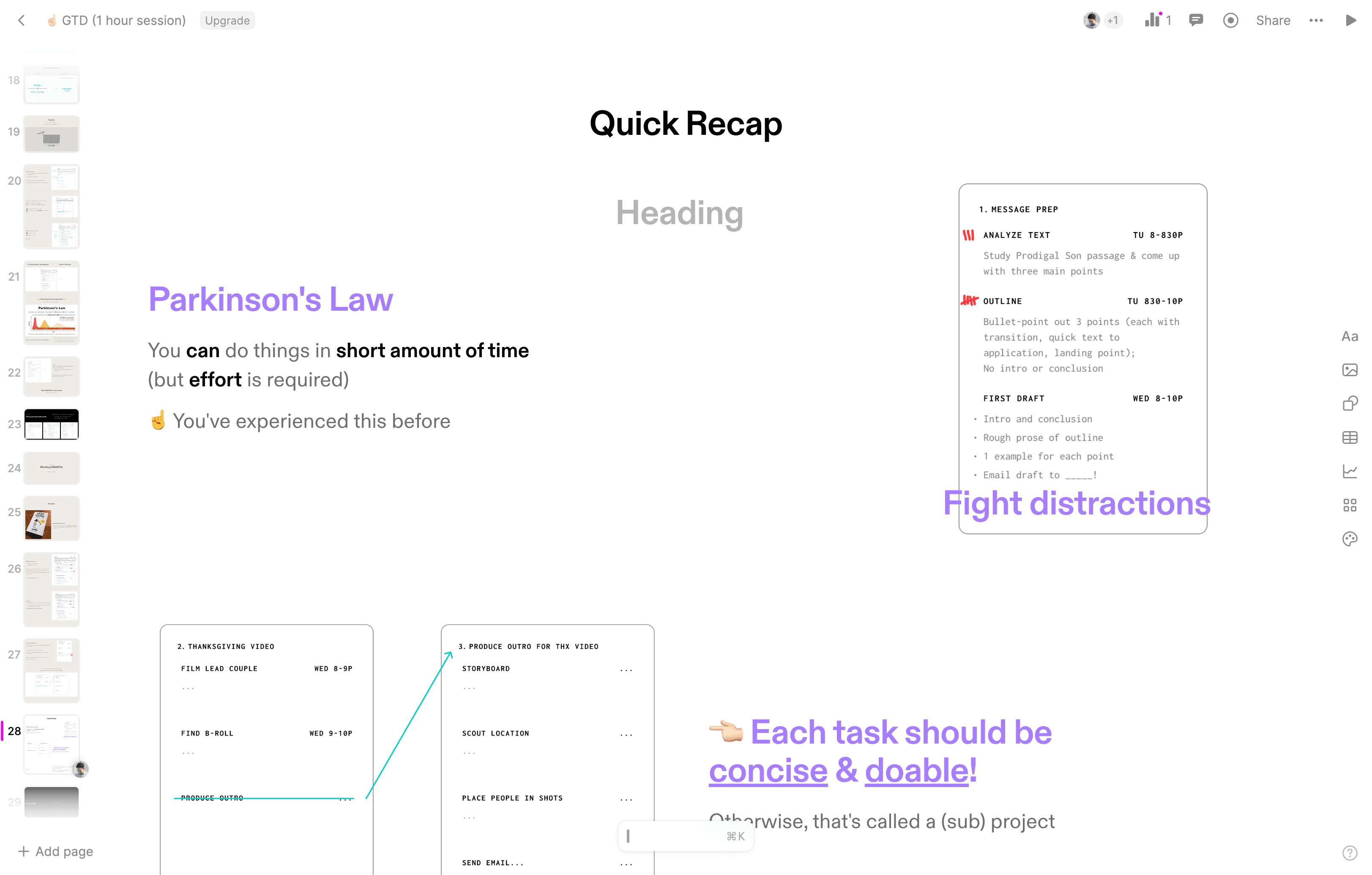 Step #34: Here's a quick recap of everything we've covered.