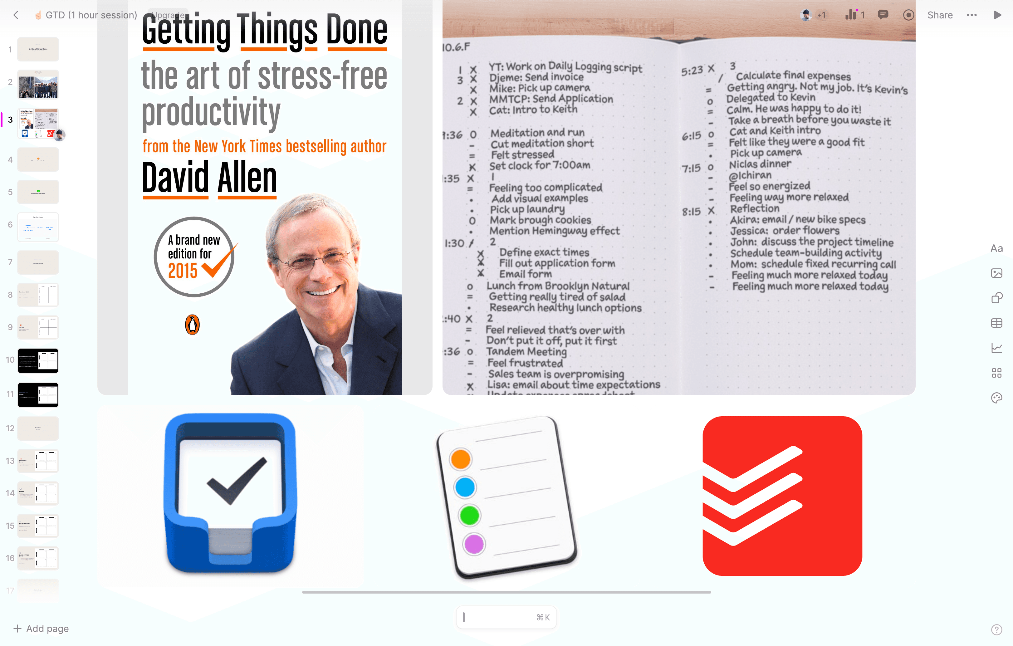 Step #3: Different ways to get things done include using apps and similar tools. Here's a quick introduction to how I developed this system.